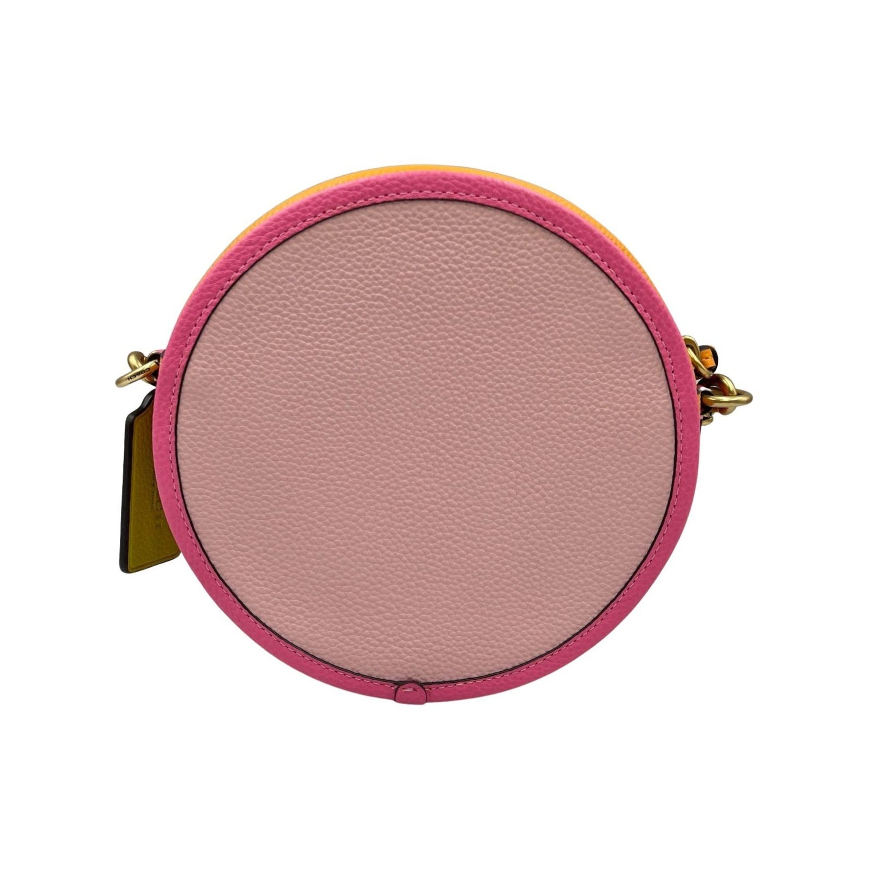 Coach Kia Circle Shoulder Bag in Colorblock Leather