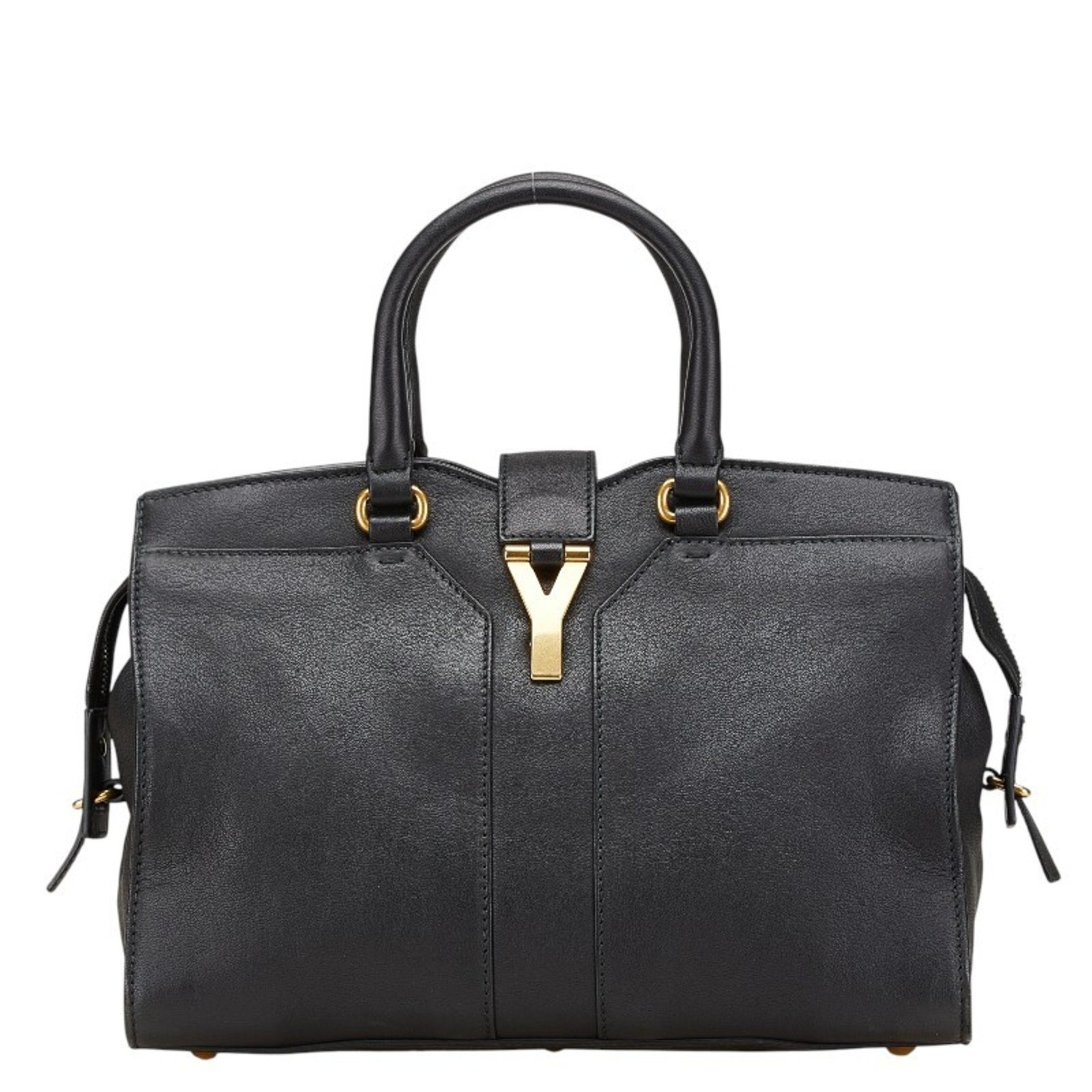 Saint Laurent Cabas Chic Mini Handbag Black Leather Women's SAINT LAURENT