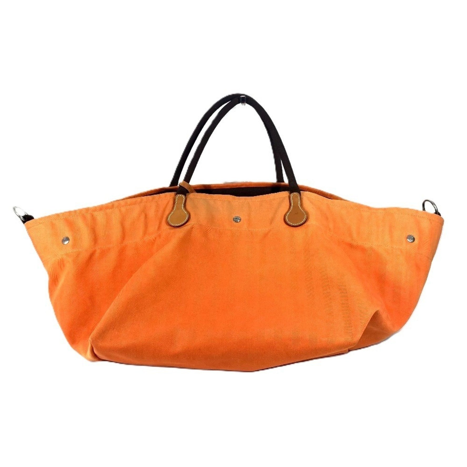 HERMES Foule de Cavalier Shoulder Bag with Pouch, Travel Bag, Boston Canvas, Men's