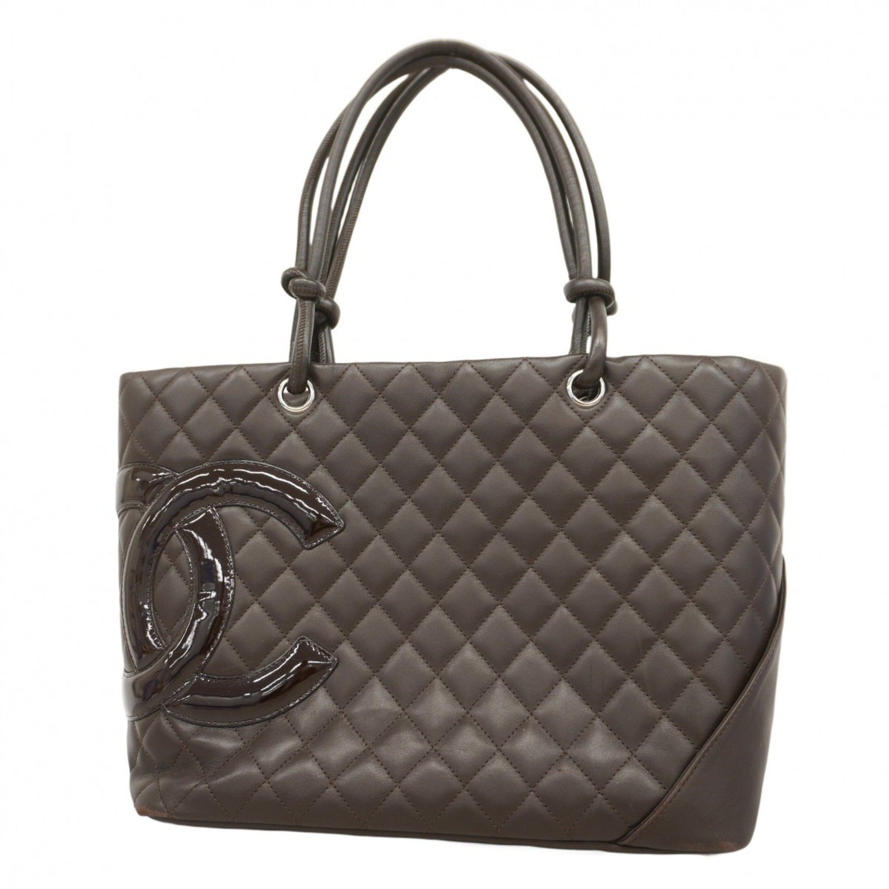 Chanel Cambon Tote Bag in Lambskin and Patent Leather