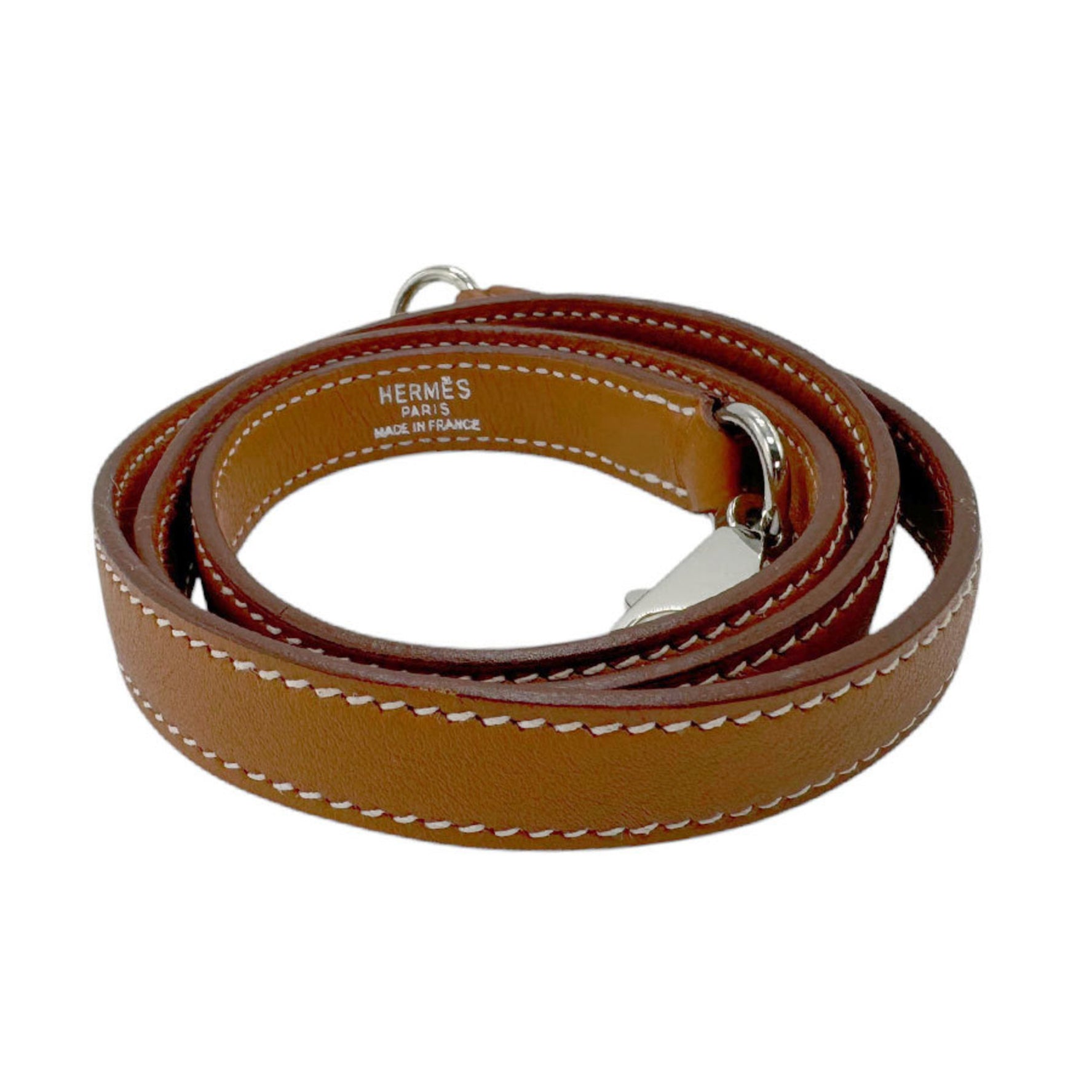 Hermes shoulder strap for Kelly and Bolide, Swift leather, gold silver, men women, z3146