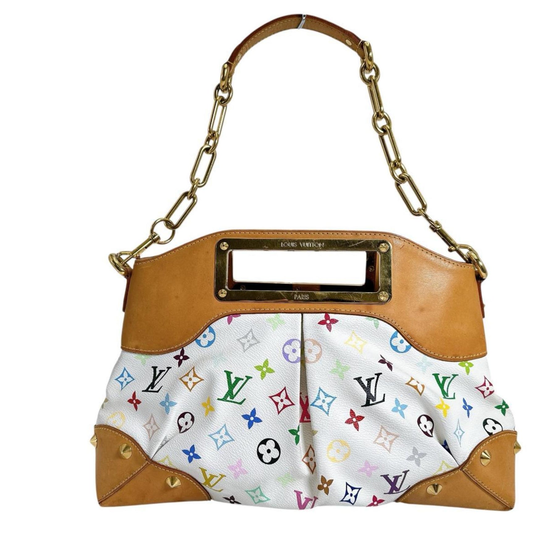 Louis Vuitton Judy MM Monogram Multicolore Handbag Tote Bag Brown