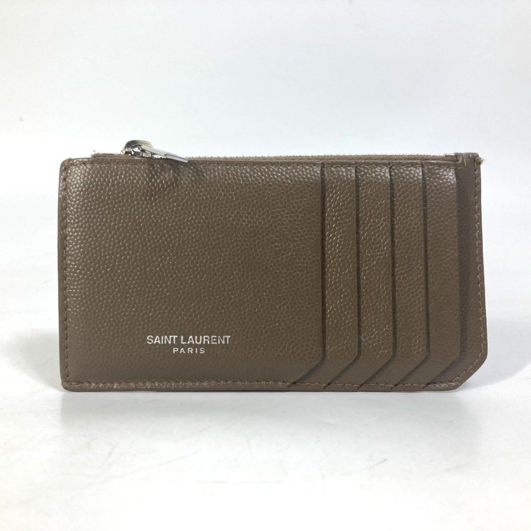 Saint Laurent Paris Compact wallet Wallet Coin Compartment coin purse Brown
