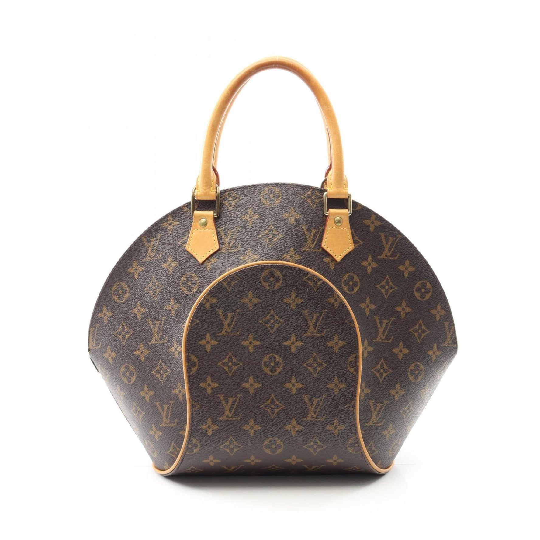 Louis Vuitton Ellipse MM Handbag Coated Canvas Leather Monogram