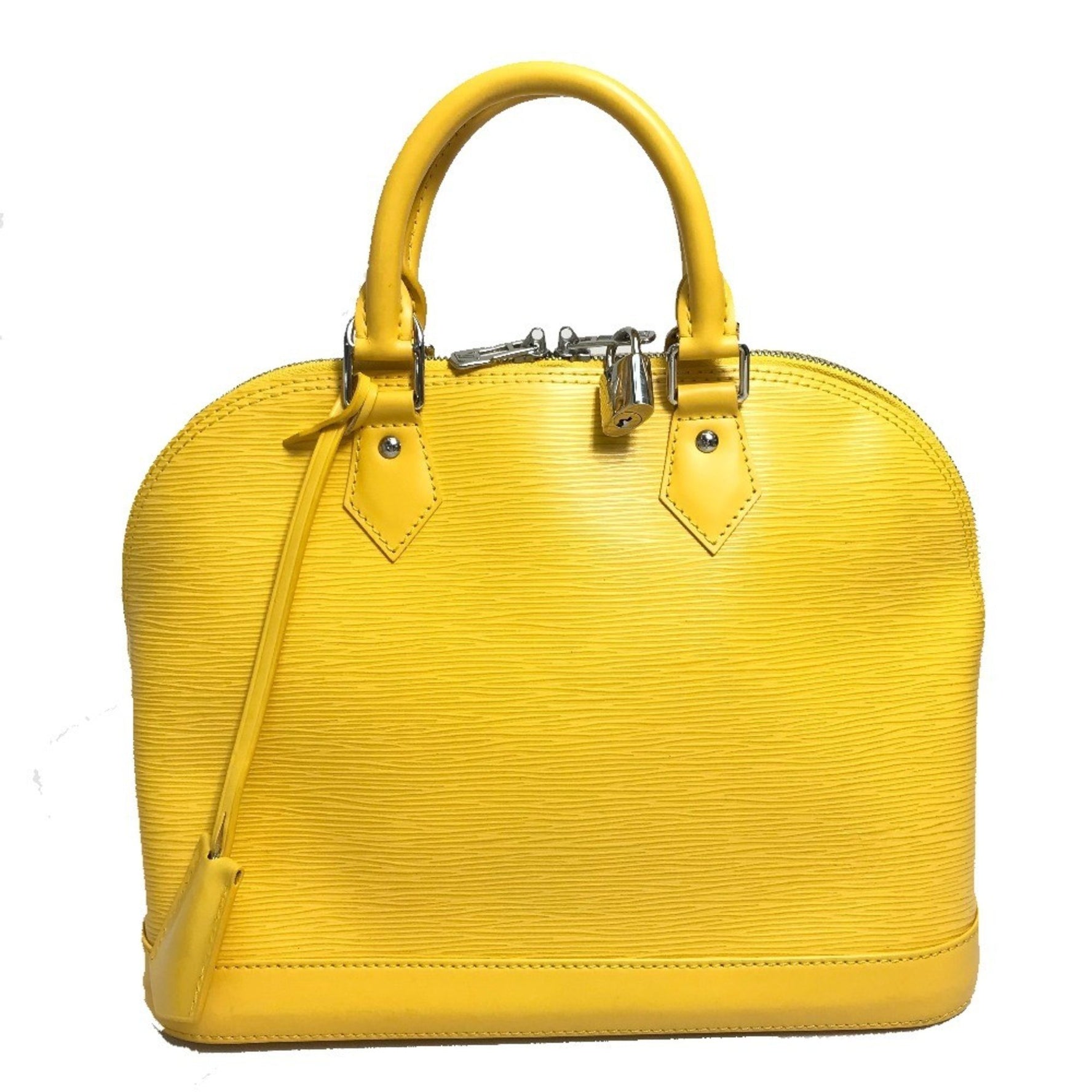 Louis Vuitton Epi Alma PM Tote Bag, Handbag, Leather, Mimosa Yellow