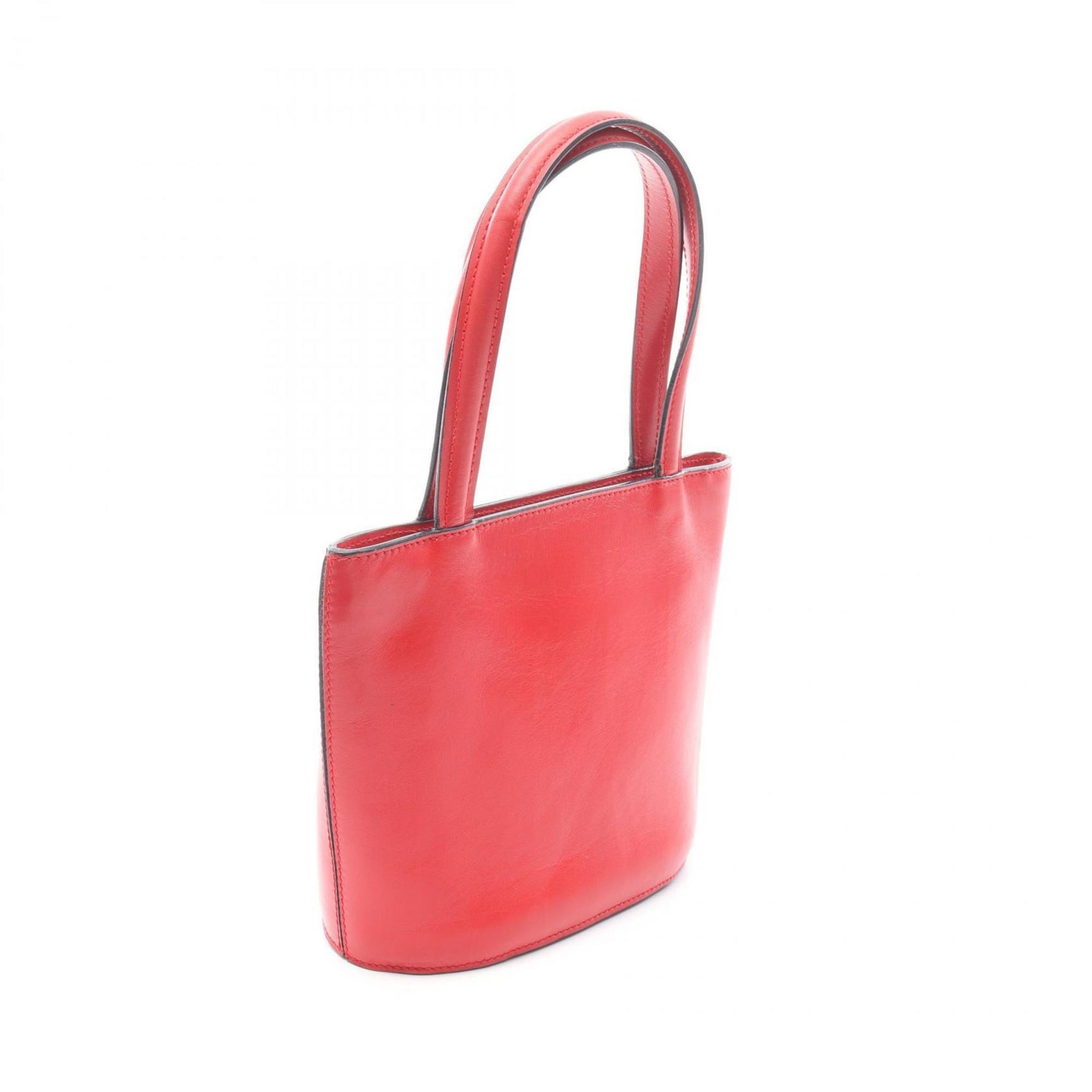 Celine Mini Tote Handbag, Leather, Red