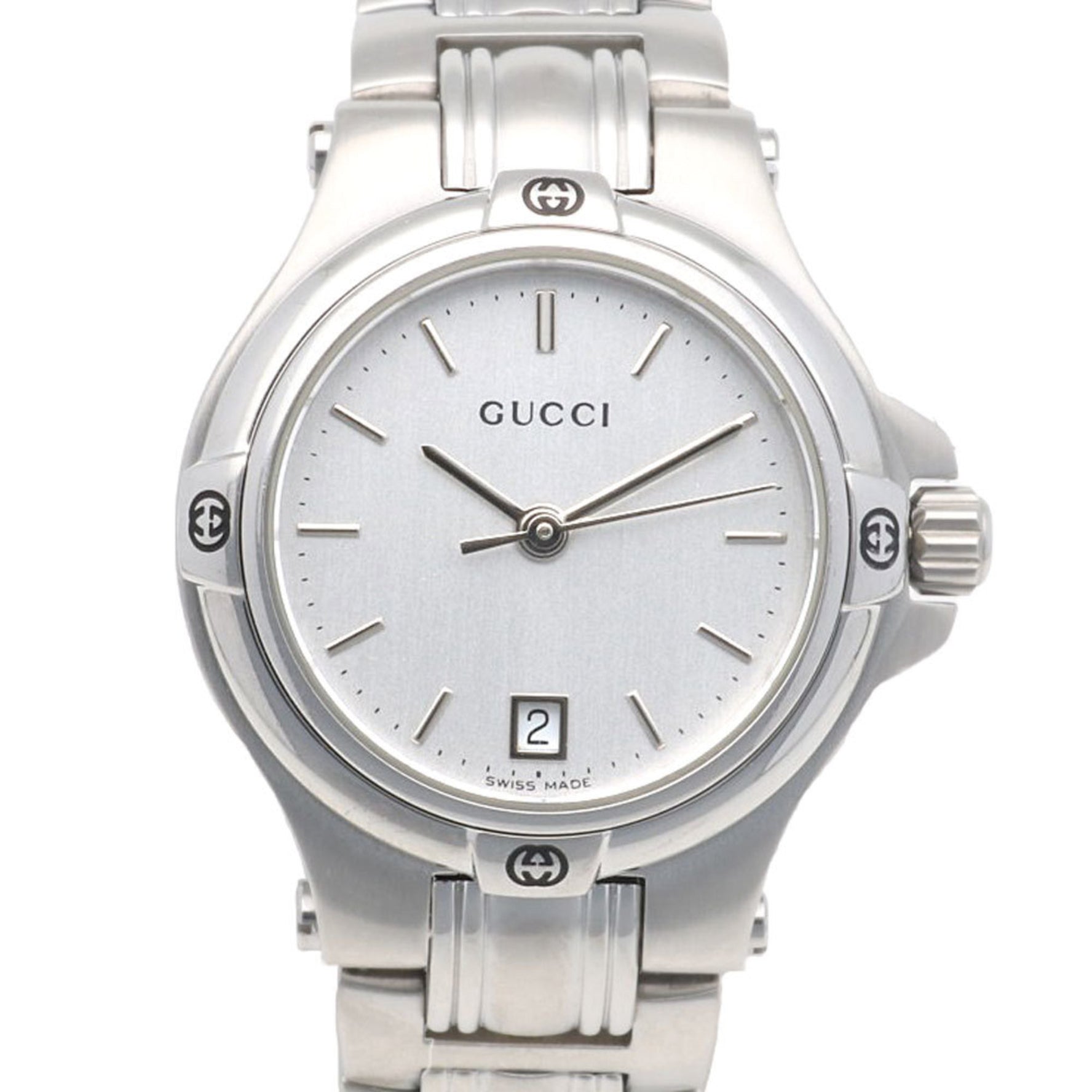 Gucci watch, stainless steel quartz watch .