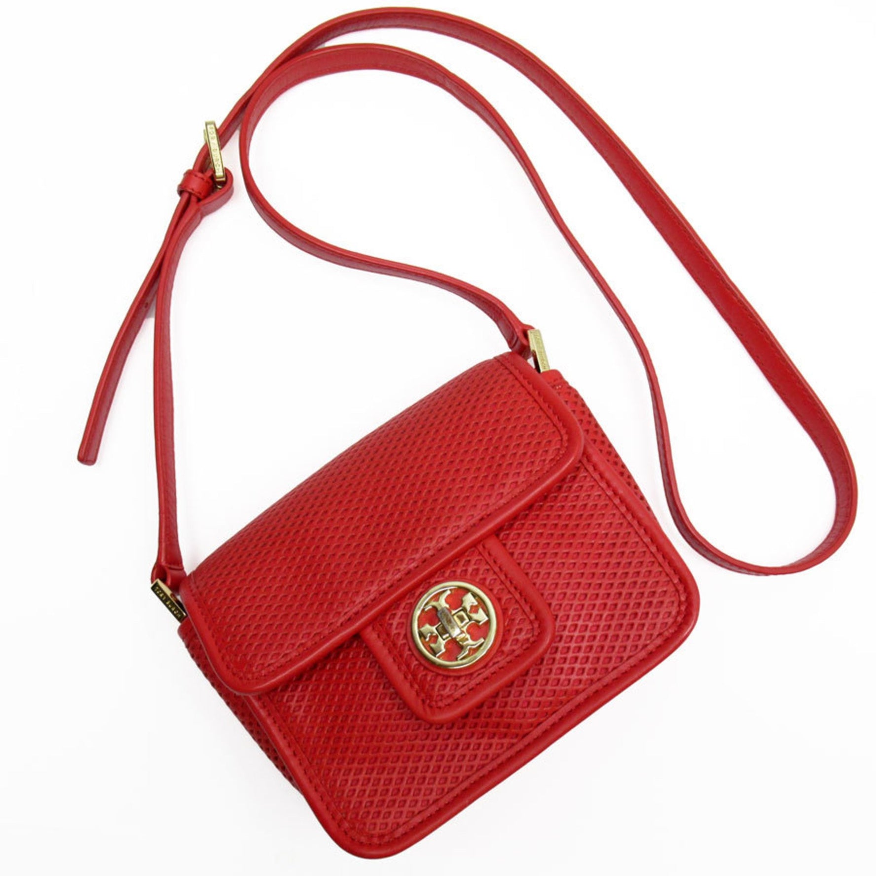 Tory Burch Shoulder Bag Leather Red Women's T19369A