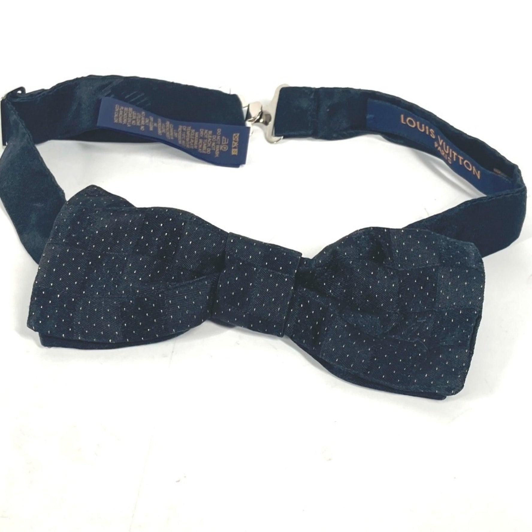 Louis Vuitton Bowtie Damier All Bow Tie Ribbon Dot Necktie Silk