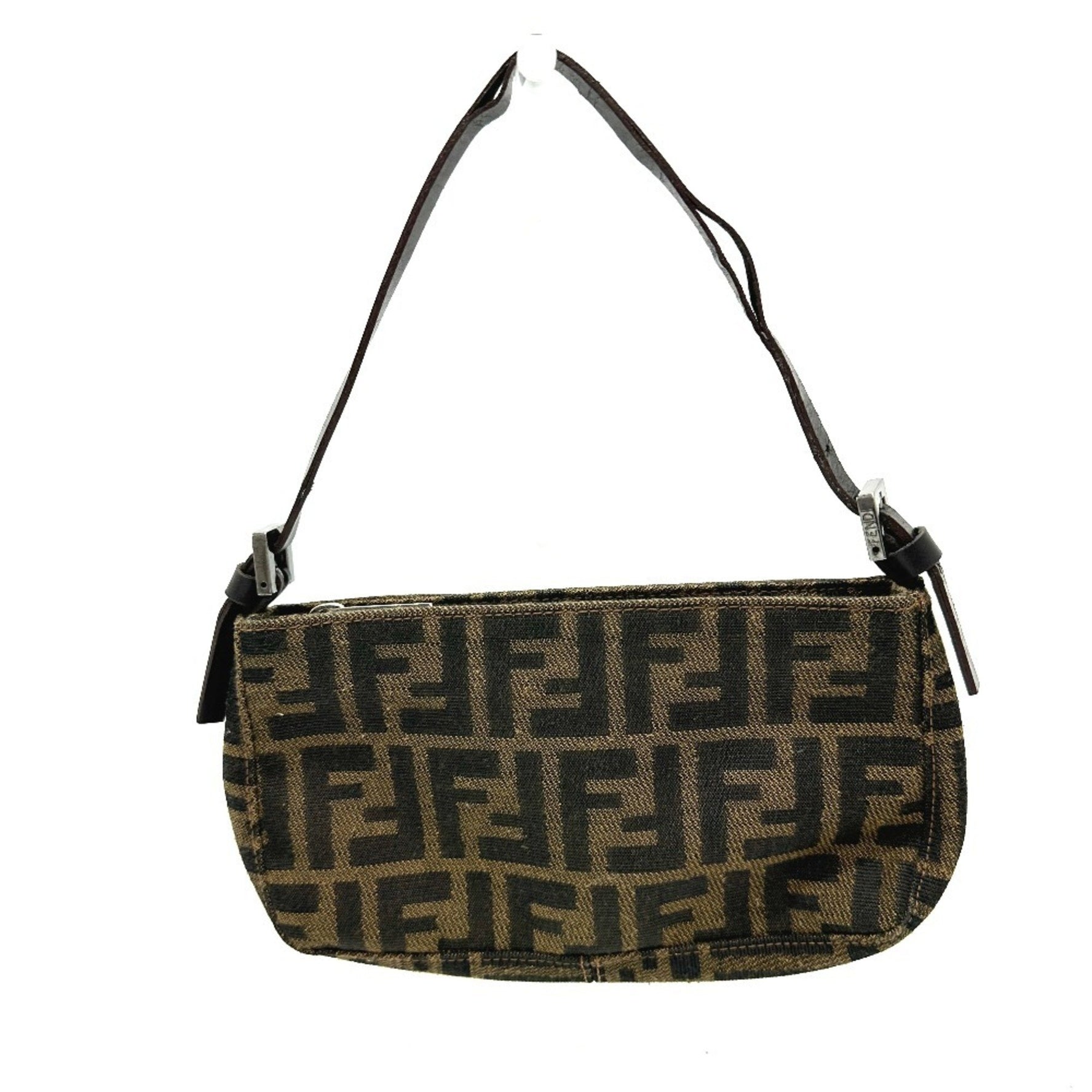 FENDI Zucca pattern pochette handbag, mini bag, shoulder canvas/leather