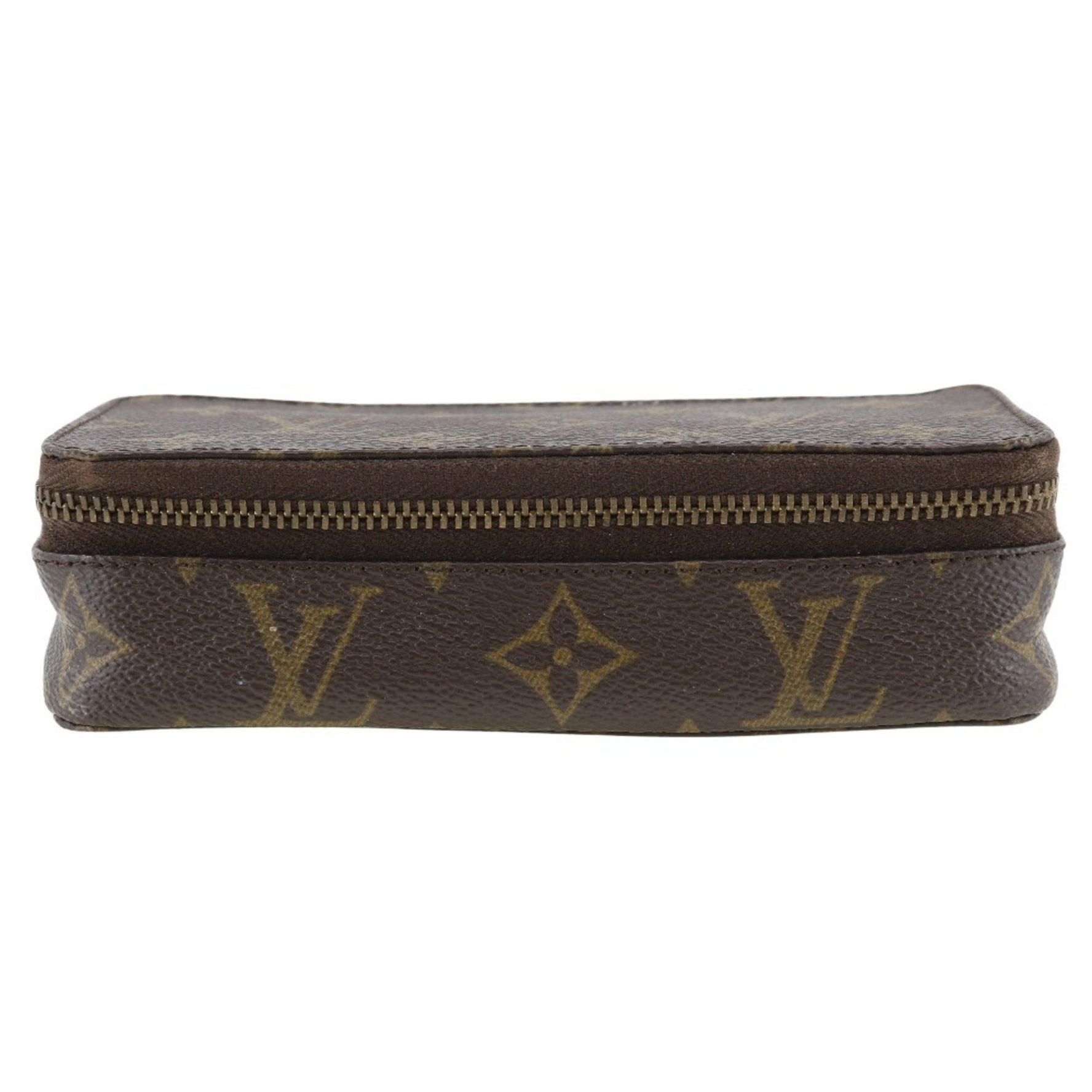 Louis Vuitton Posh Monte Carlo Pouch Case Monogram Canvas Unisex