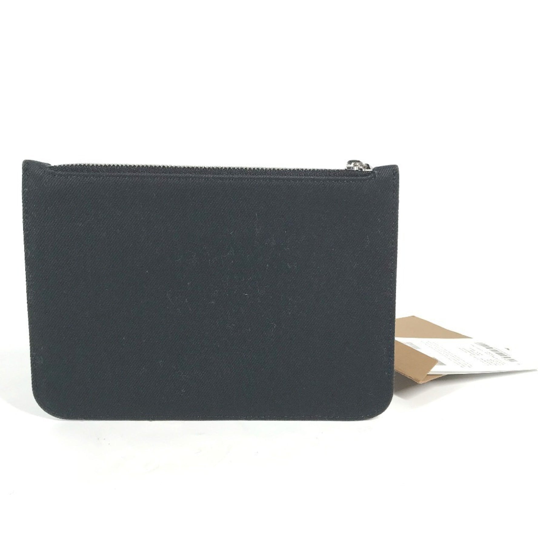 BURBERRY LOVE Wallet/Coin Case Clutch Bag Pouch Canvas Women's Black