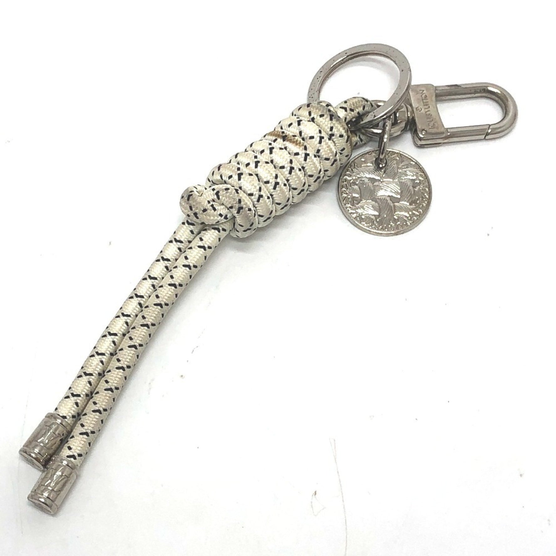LOUIS VUITTON MP1622 Christopher Nemeth Key Ring/Bag Charm, Metal, Men's, White