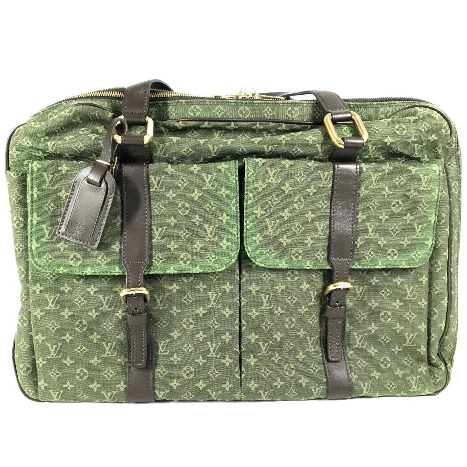 Louis Vuitton Monogram Mini Louise Travel Bag Shoulder Boston Canvas Men's TST Khaki