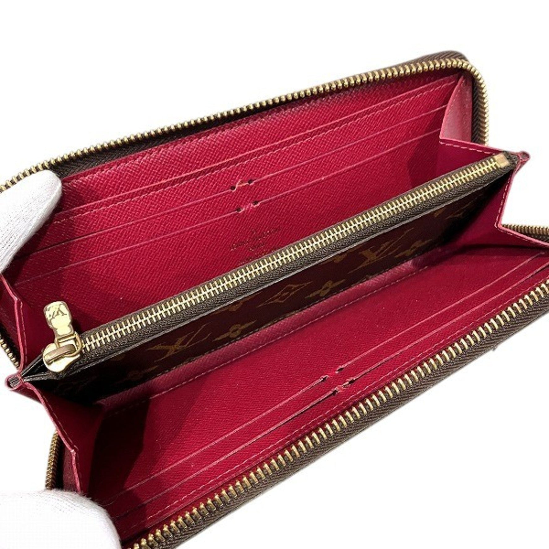 Louis Vuitton Monogram Portefeuille Clemence M60742 Long Wallet for Women