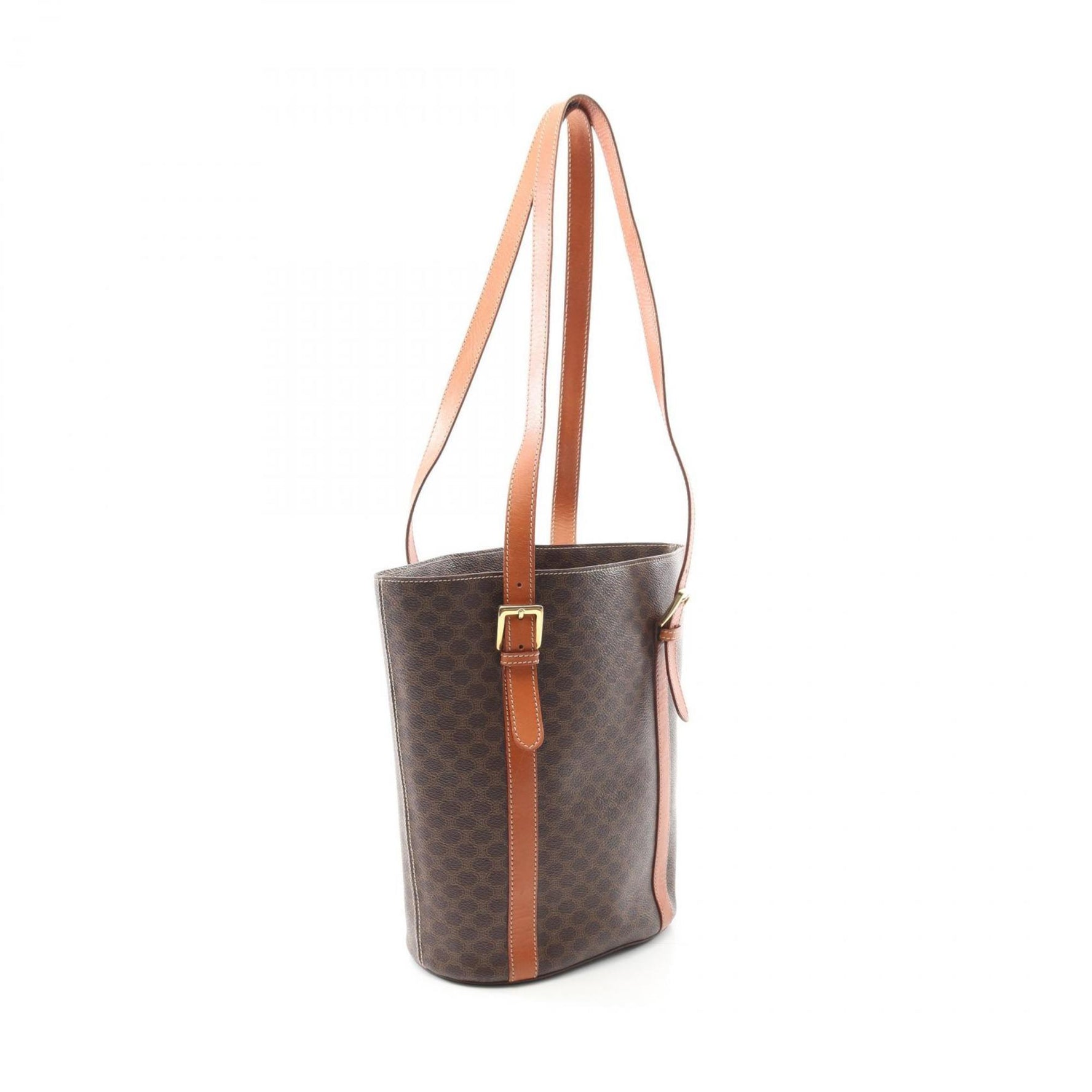 Celine Macadam Tote Bag, PVC-Coated Canvas and Leather