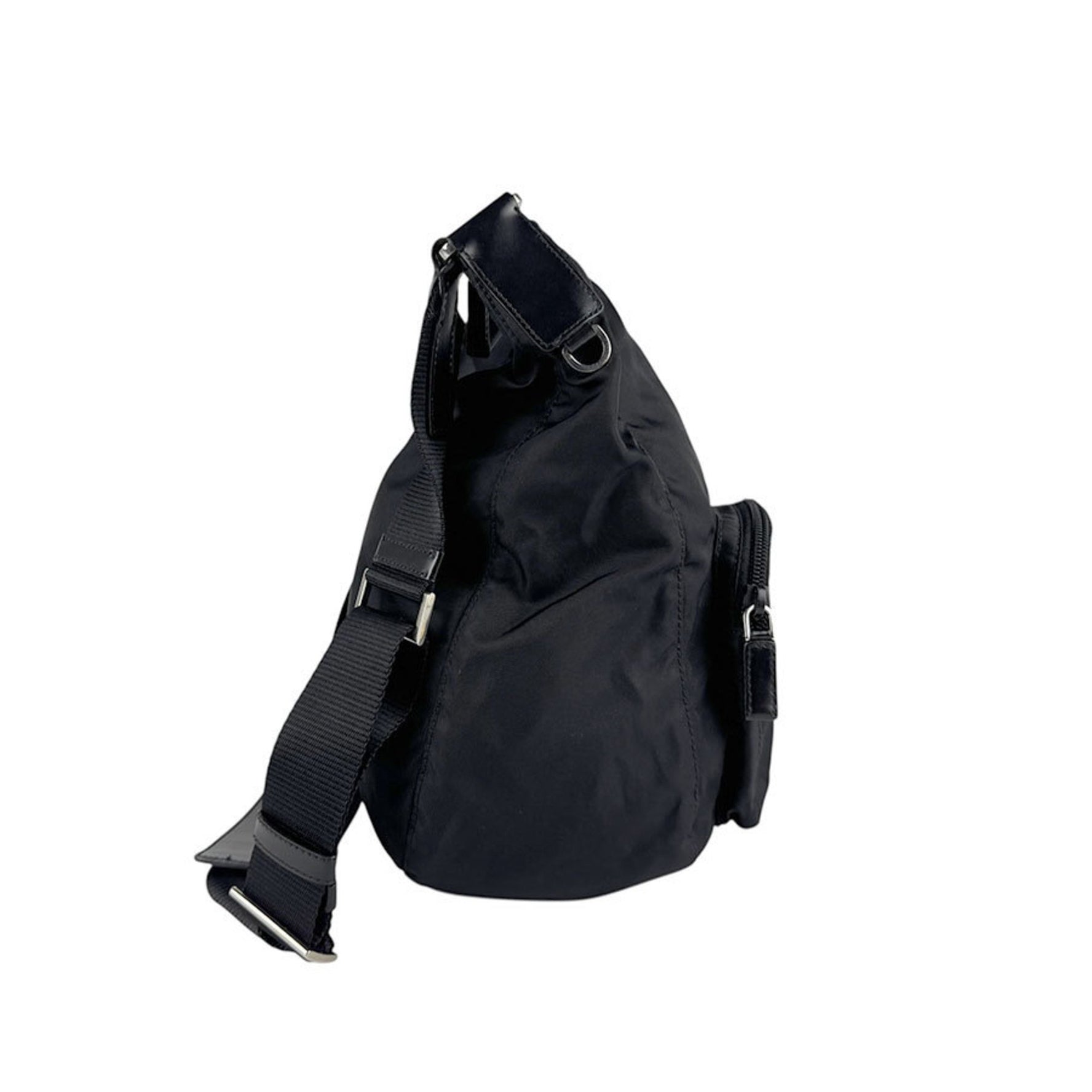 Prada PRADA Shoulder Bag Nylon Black Men's Women's z6669