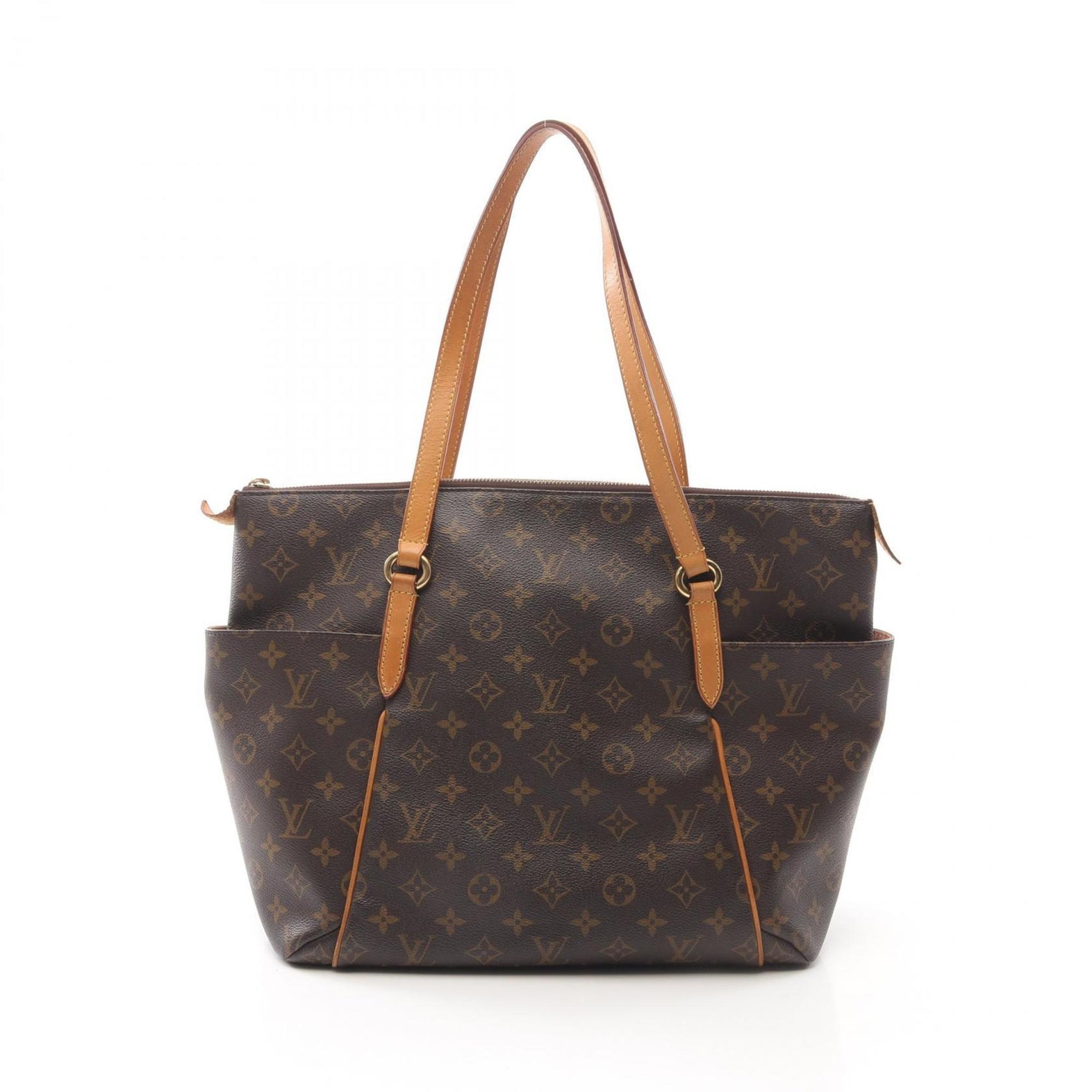 Louis Vuitton Totally MM Tote Bag Coated Canvas Leather Monogram
