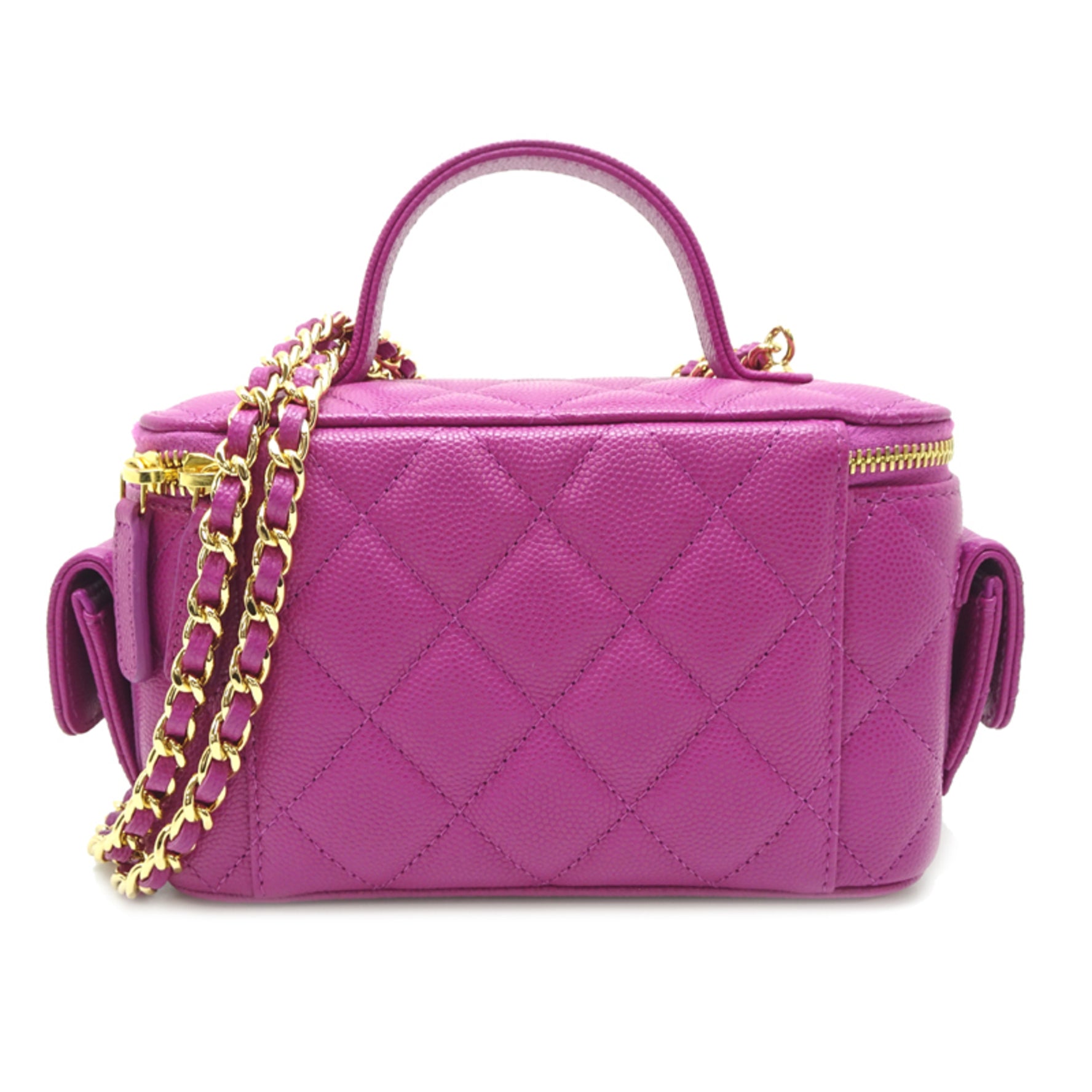 Chanel Vanity Case Shoulder Bag Caviar Leather