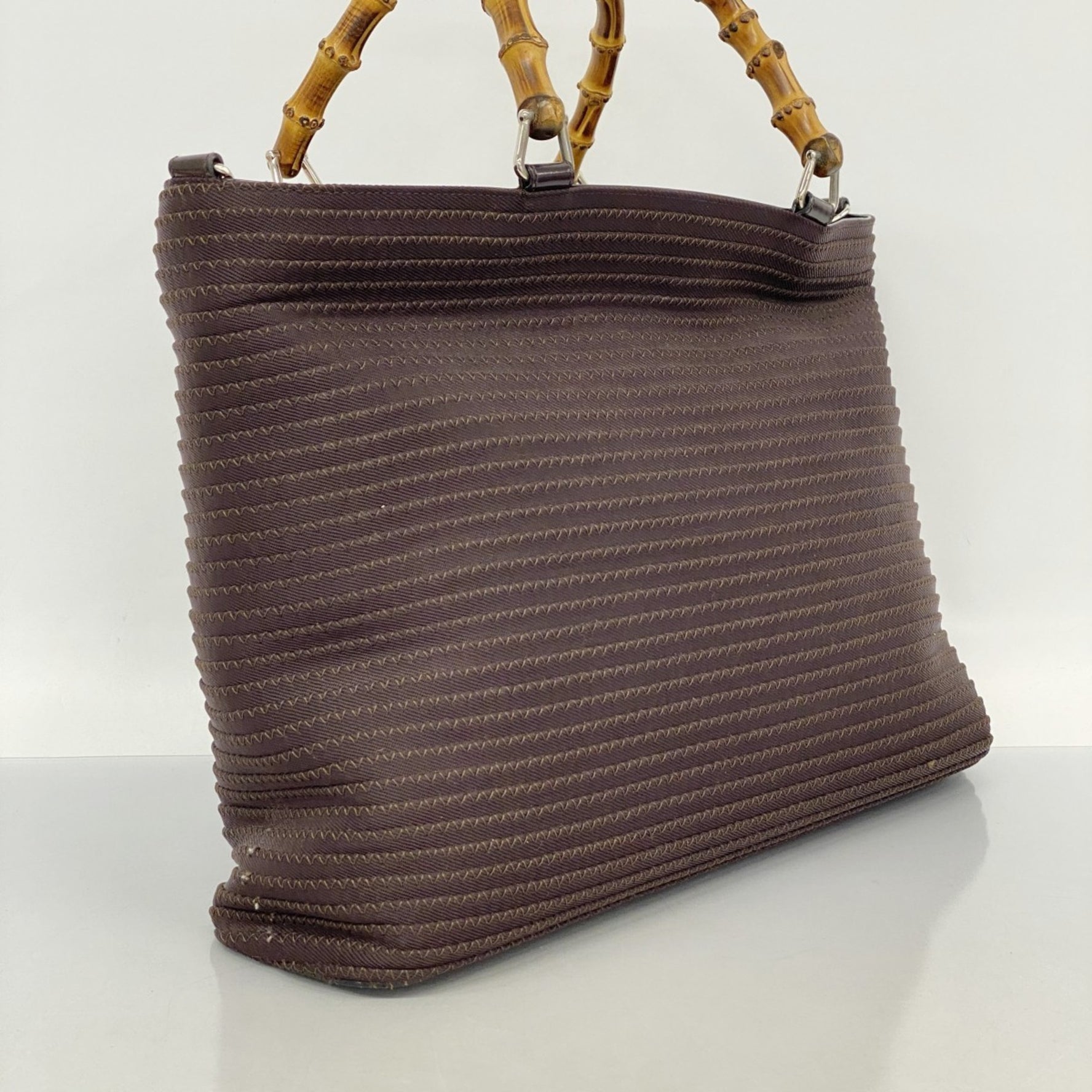 Gucci Bamboo 002 1998 Nylon Handbag, Bag
