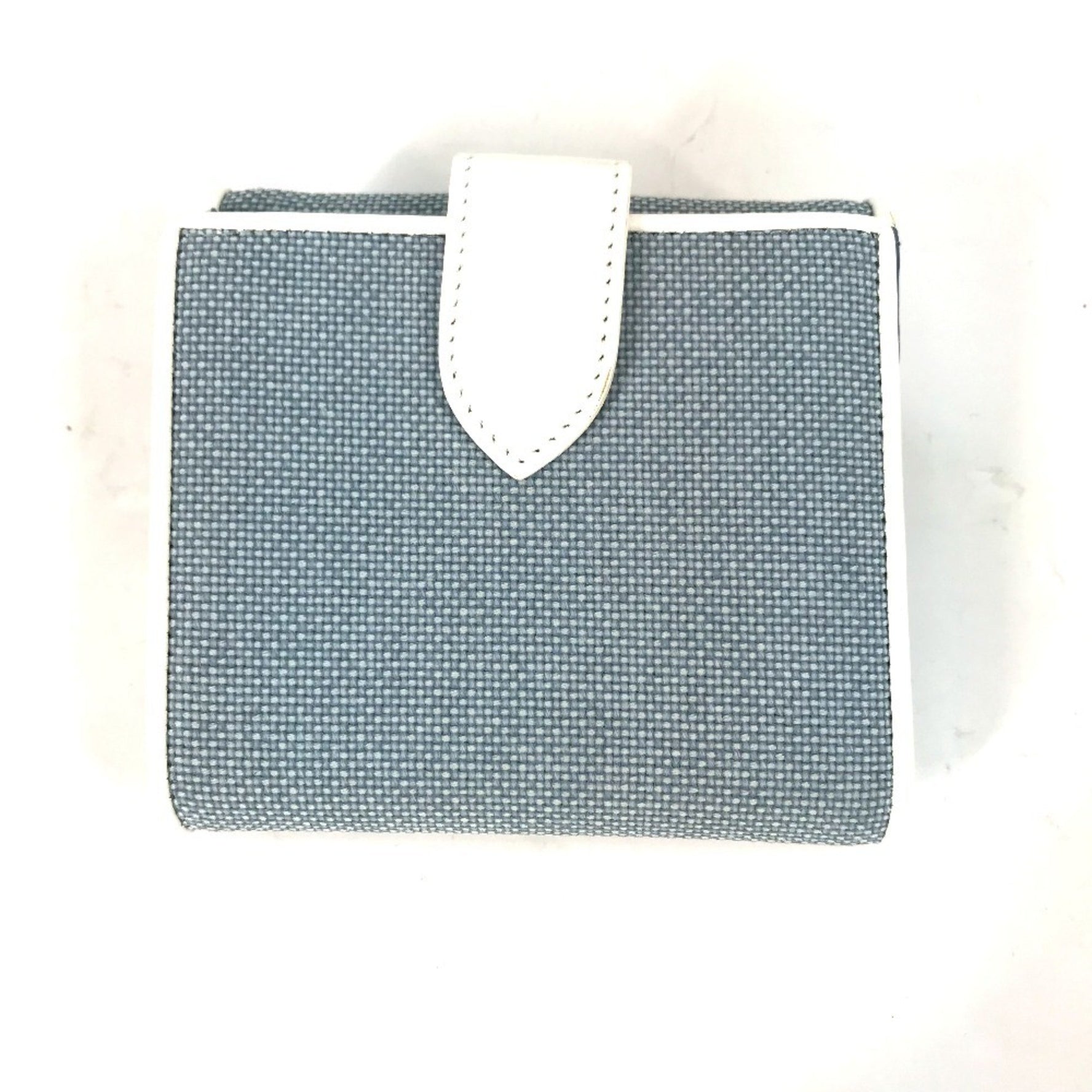 Christian Dior Dior Two-tone Logo Double-Hook Compact Wallet, Bi-fold Canvas and Leather