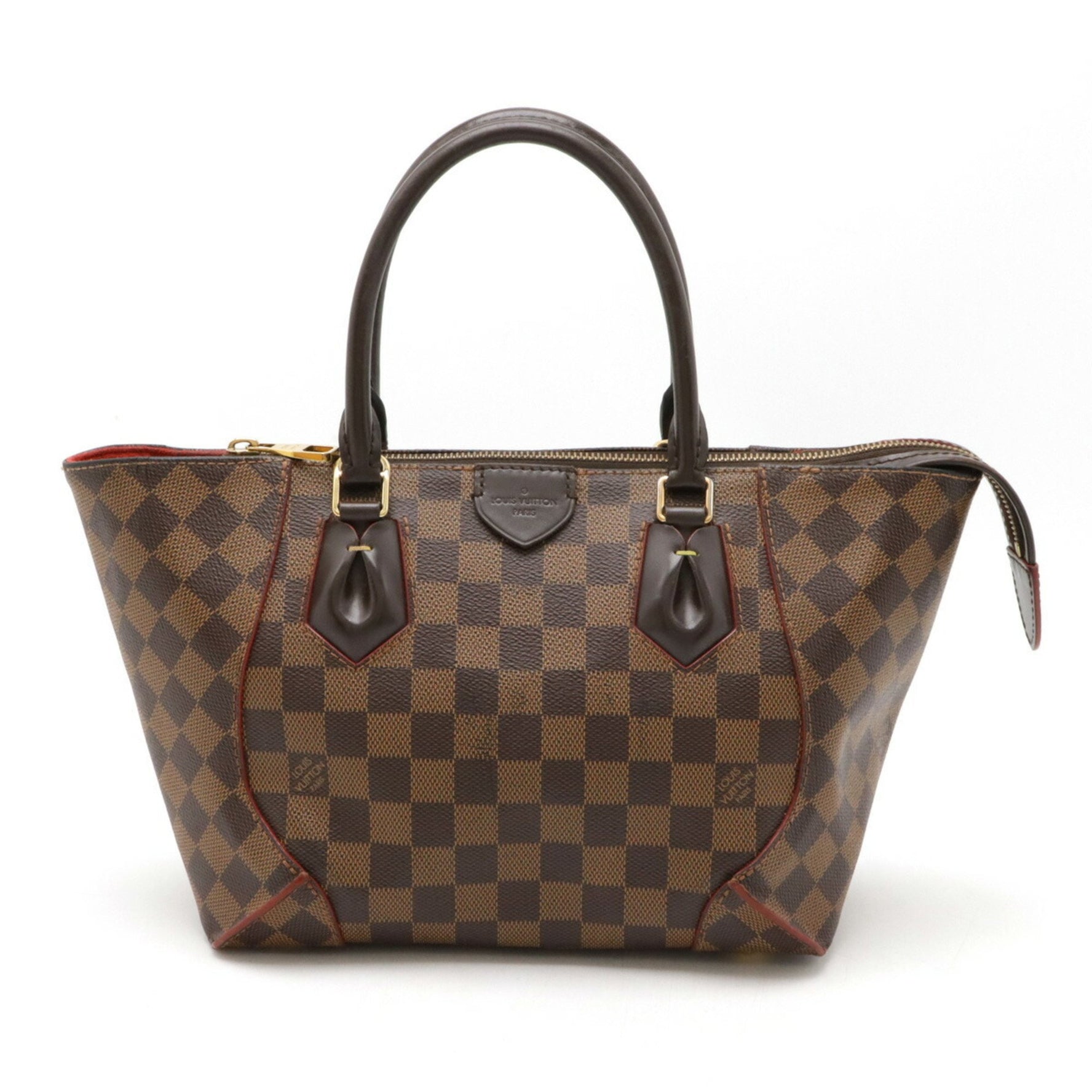 LOUIS VUITTON Louis Vuitton Damier Kaisa Tote PM Bag Handbag Cerise Red Shoulder N41551