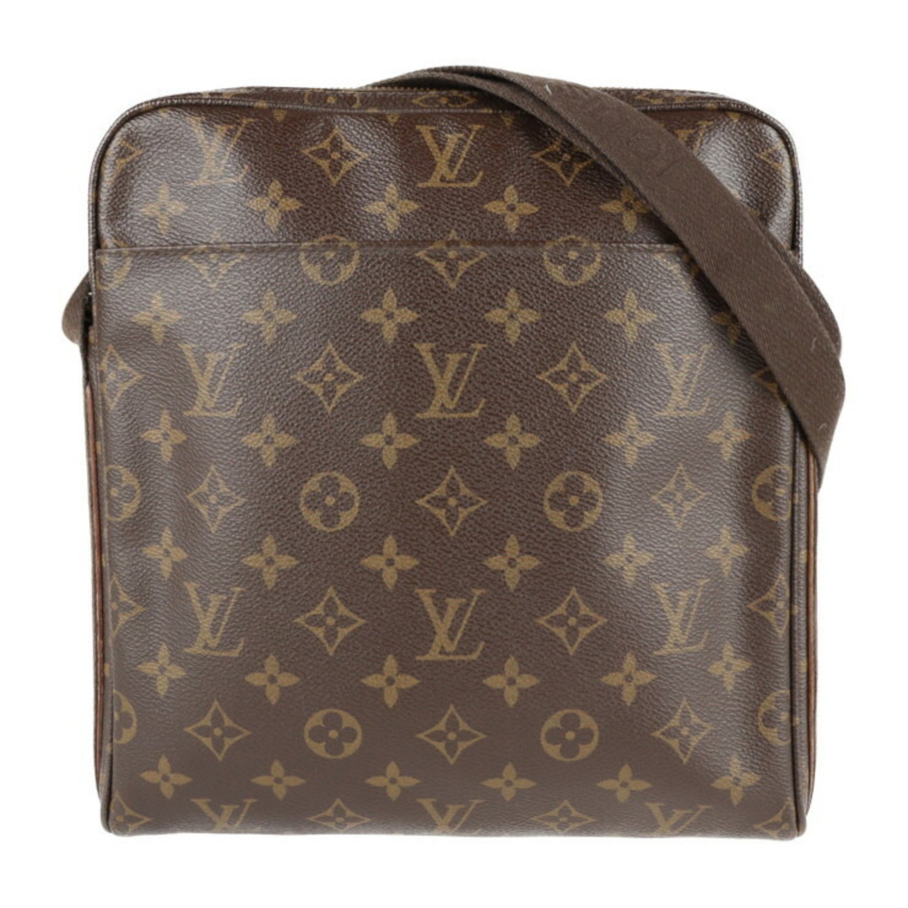 Louis Vuitton Sac Ad Bosphore Shoulder Bag Monogram Canvas Leather Brown