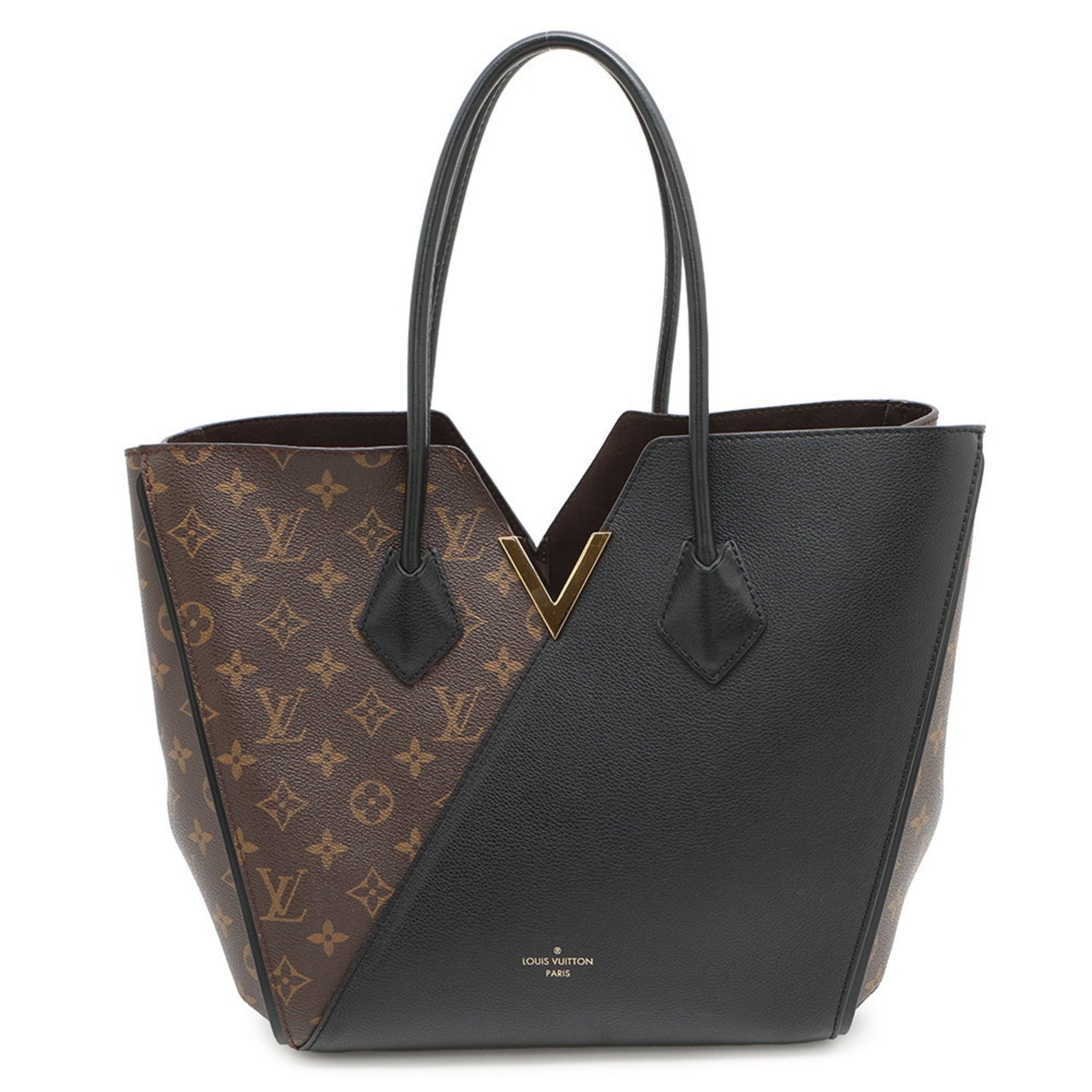 Louis Vuitton Monogram Calfskin Kimono MM Tote Bag Black