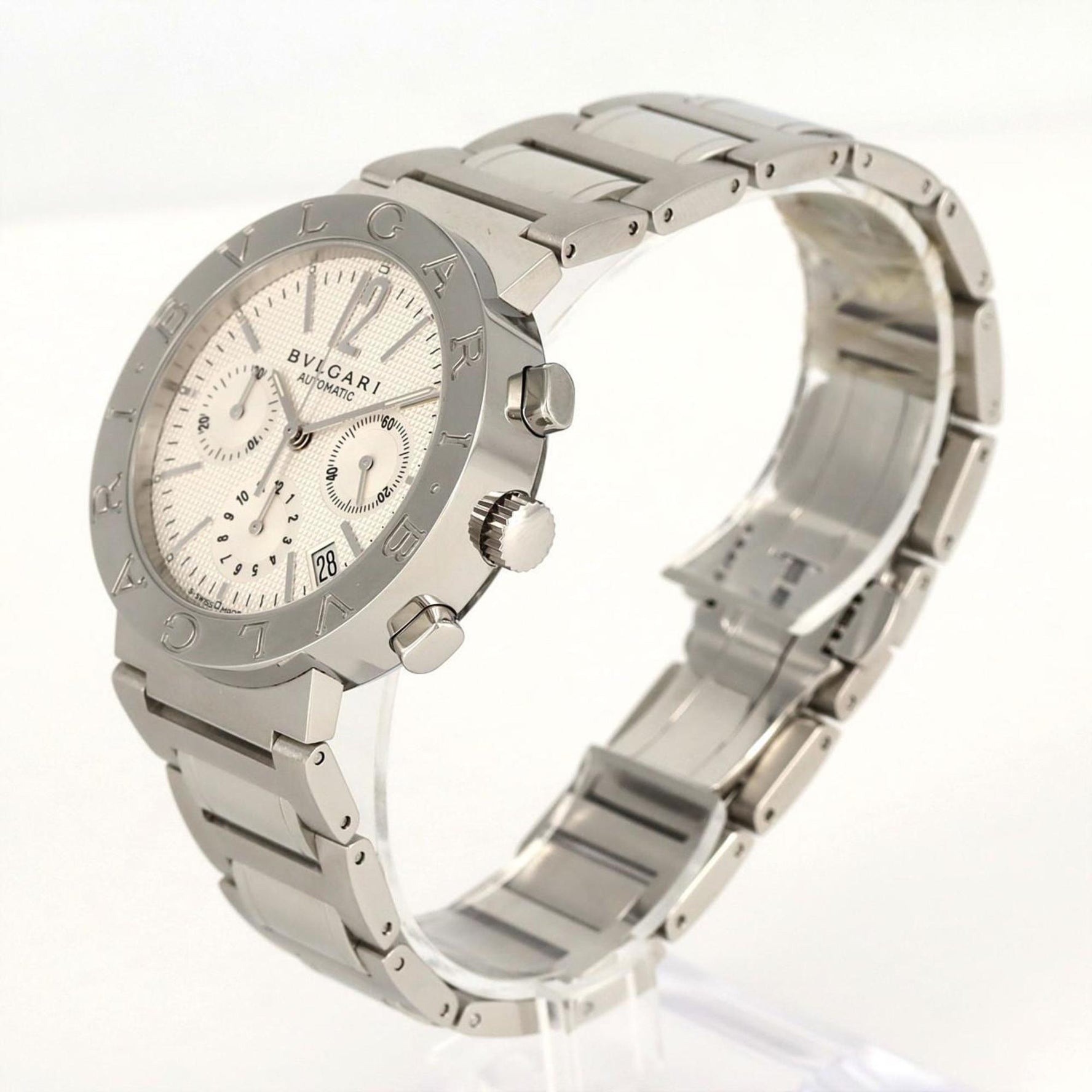 Bvlgari Chronograph AT SS Wristwatch Automatic