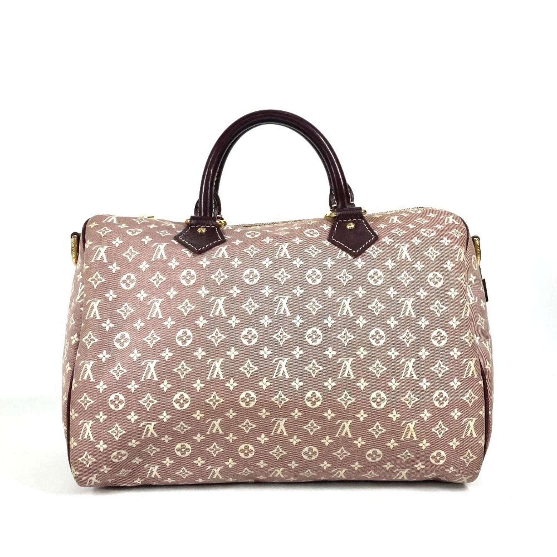 LOUIS VUITTON Monogram Idylle Speedy Bandouliere 30 Mini Boston Bag 2WAY Shoulder Handbag Women's Sepia Red