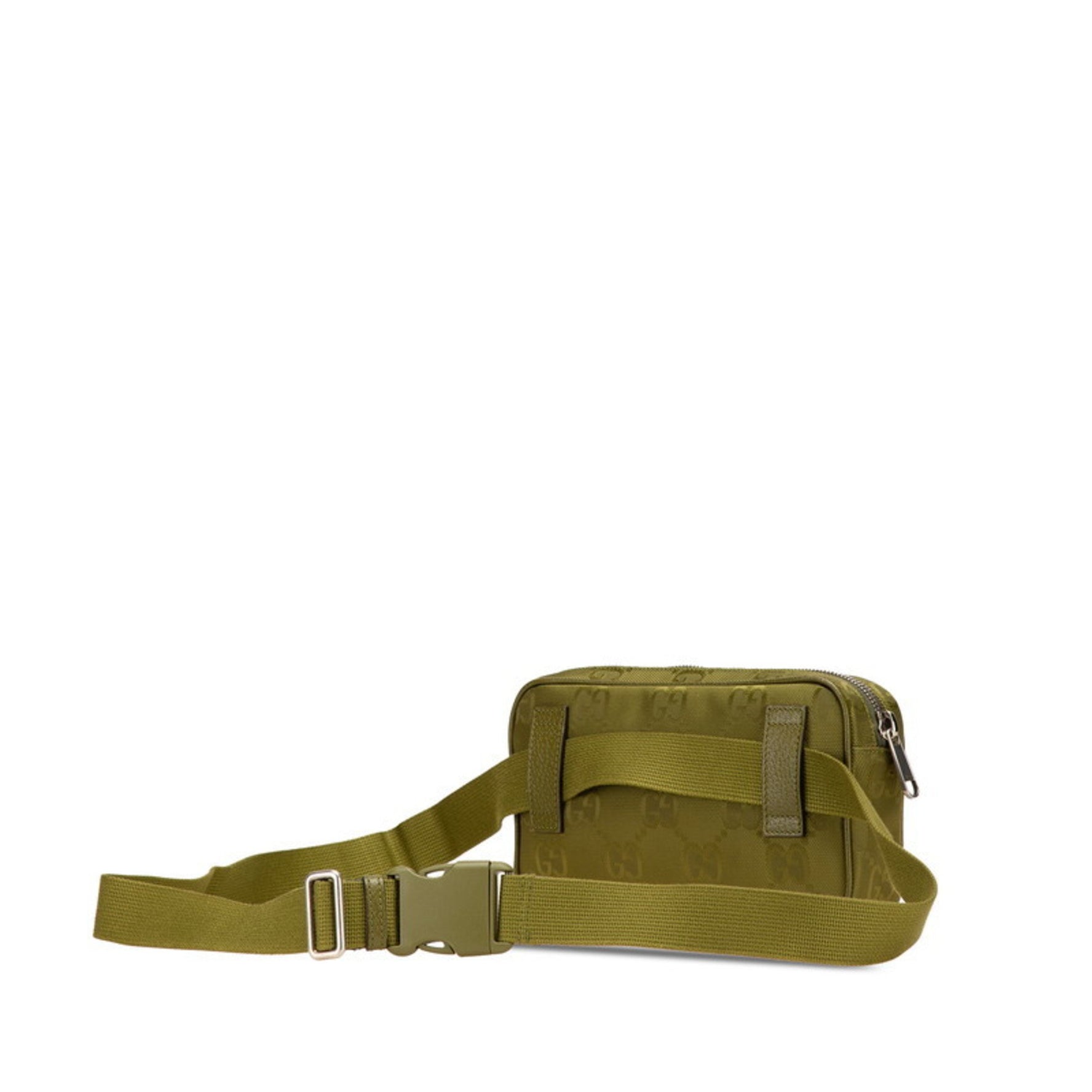 Gucci GG Nylon Off the Grid Waist Bag/Body Bag Khaki Green Leather Men's GUCCI