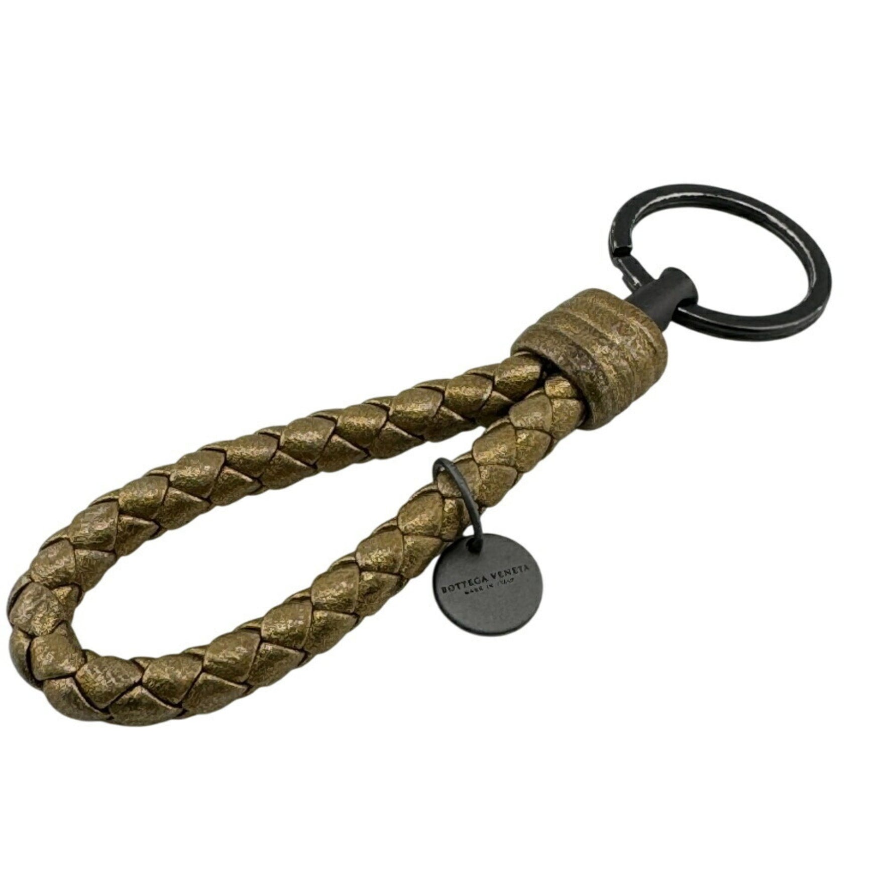 BOTTEGA VENETA Intrecciato Charm Keychain, Key Ring, Case, Men's, Unisex