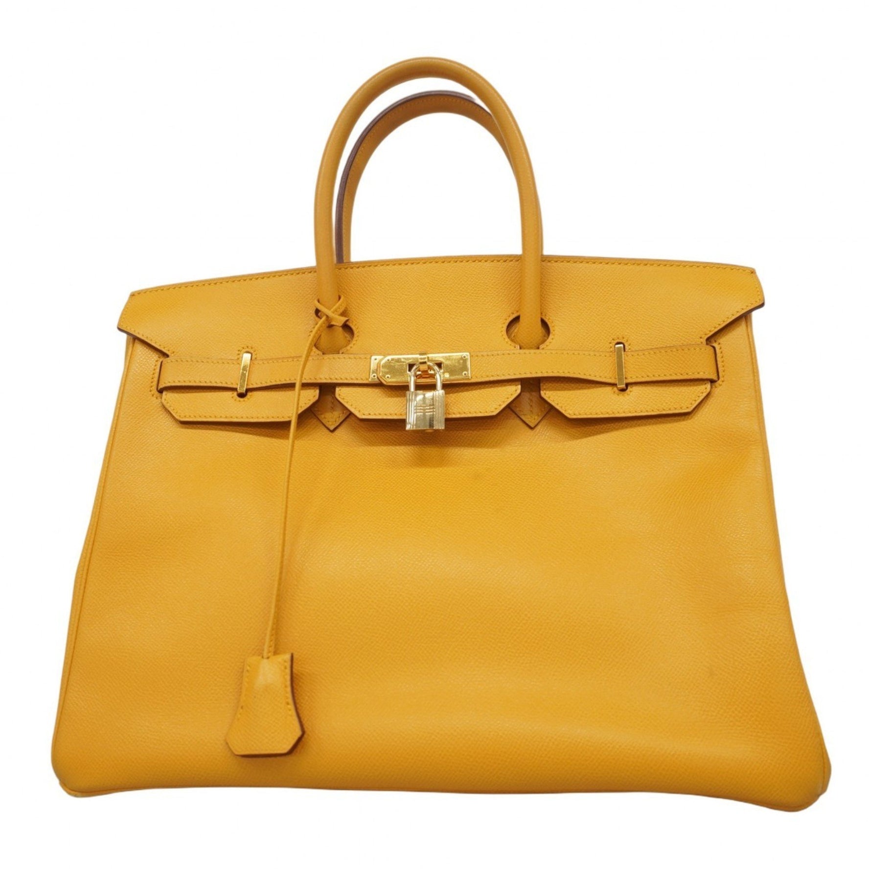 Hermes Hermès Birkin 35 Handbag in Couchvel Jaune, Women's, B Stamp