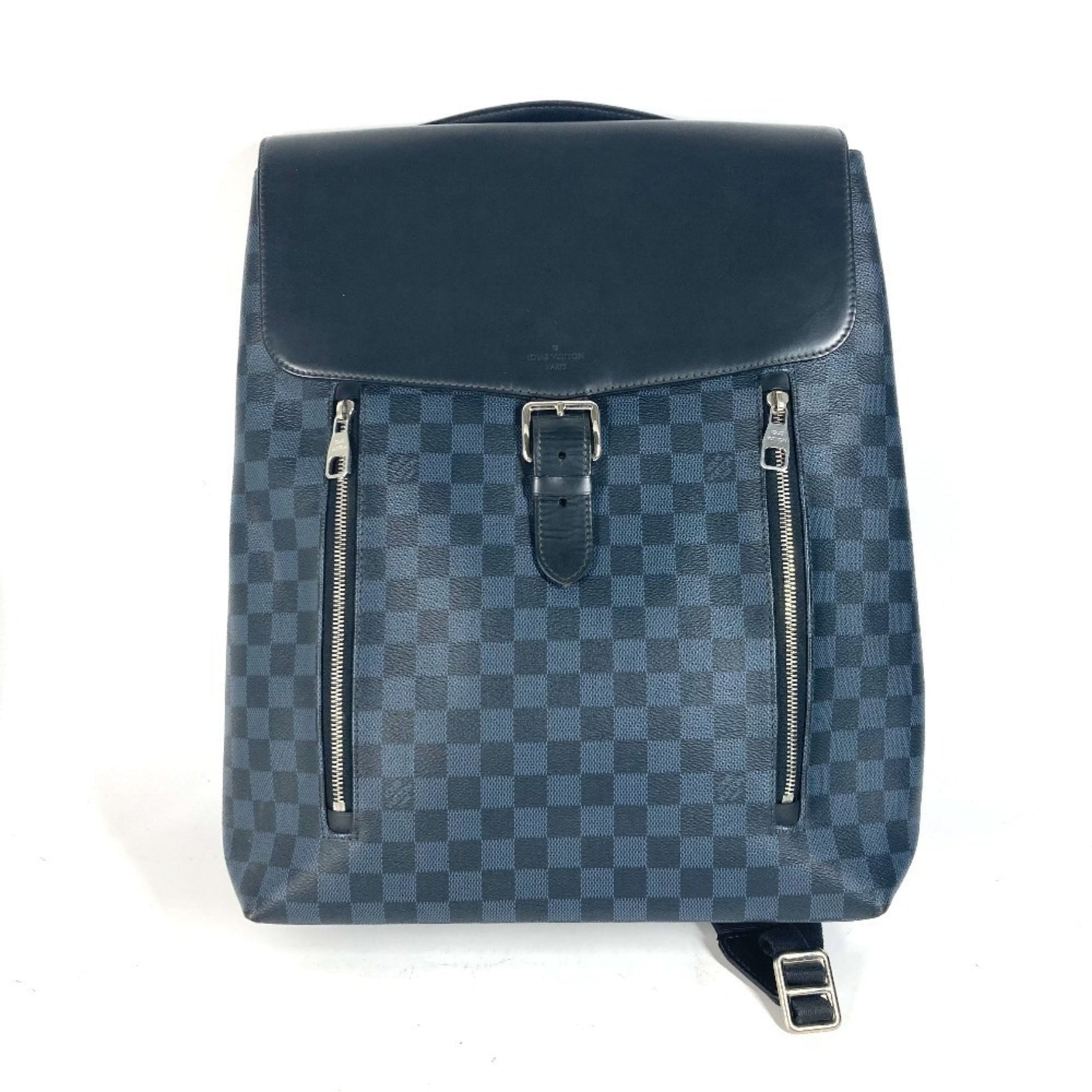 Louis Vuitton Damier Cobalt Newport Bag Backpack Flap Rucksack Canvas Men's