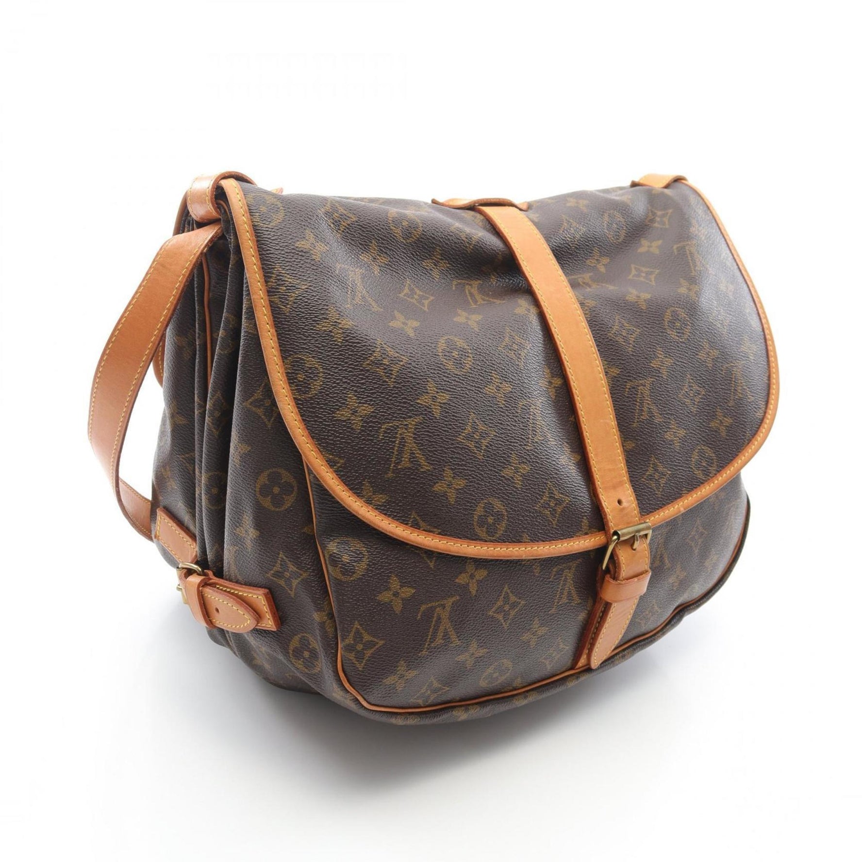 Louis Vuitton Saumur 35 Shoulder Bag, Coated Canvas and Leather, Monogram