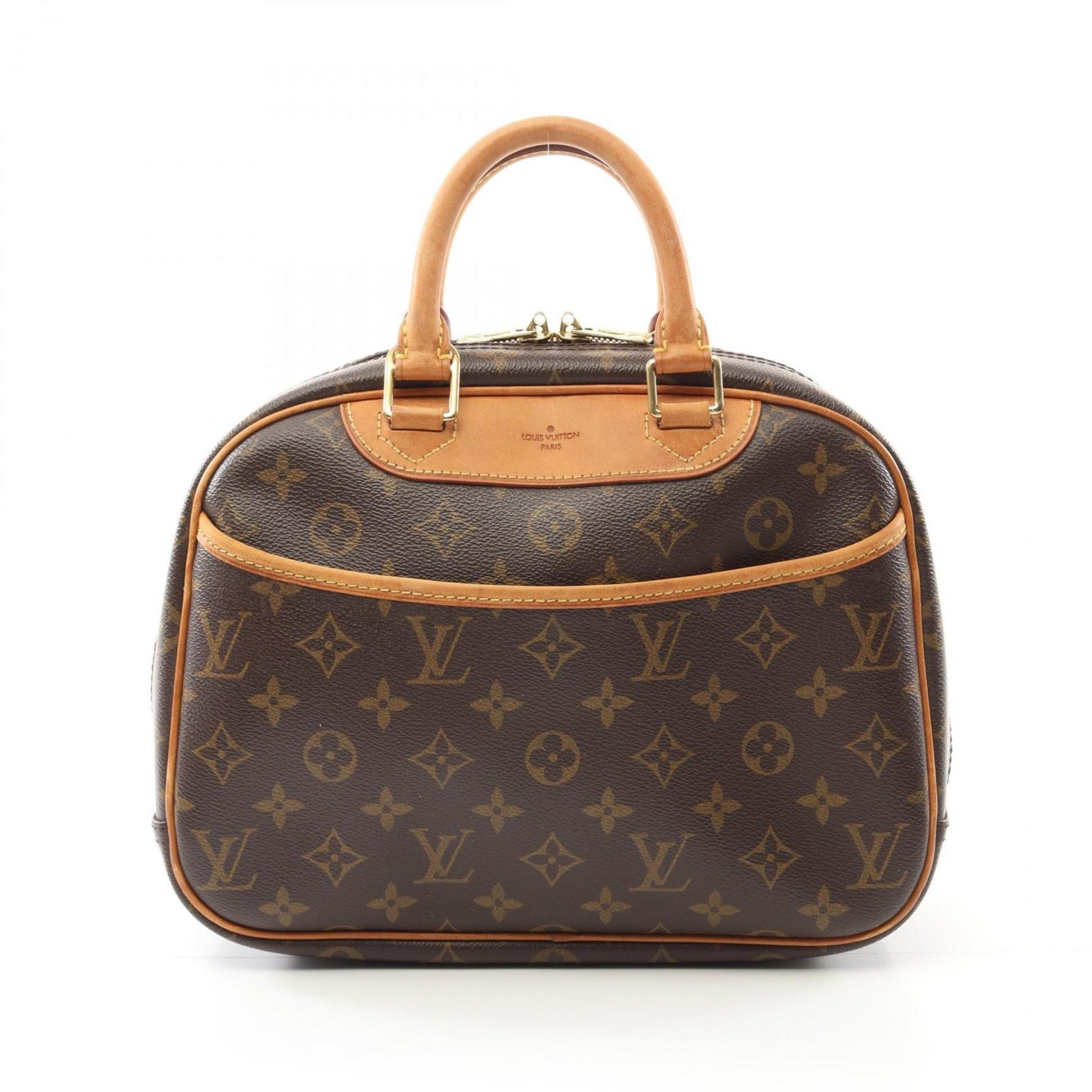 Louis Vuitton Trouville Handbag, Coated Canvas and Leather, Monogram