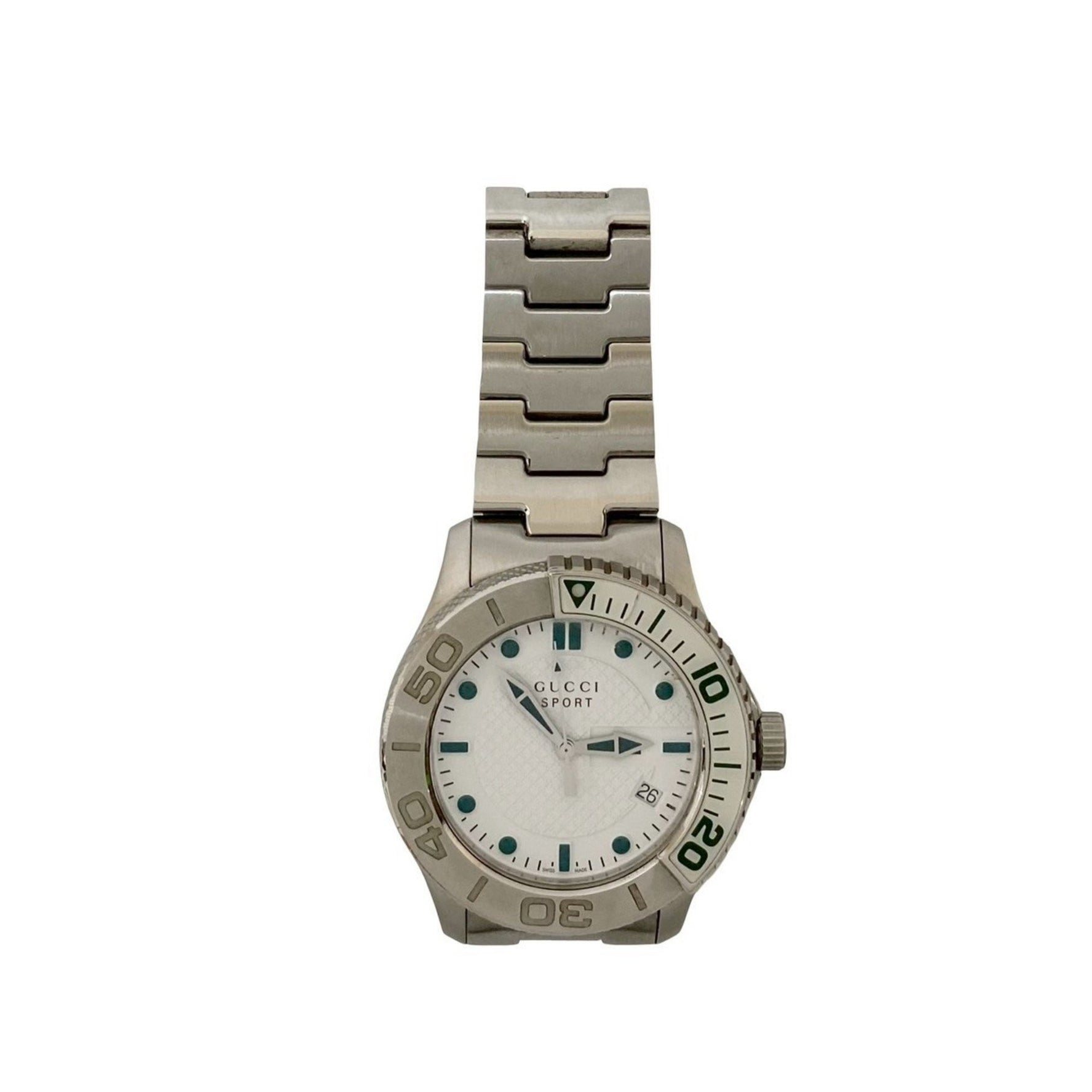 GUCCI G-Timeless Sport Quartz Automatic Stainless Steel Men's Watch, Silver,