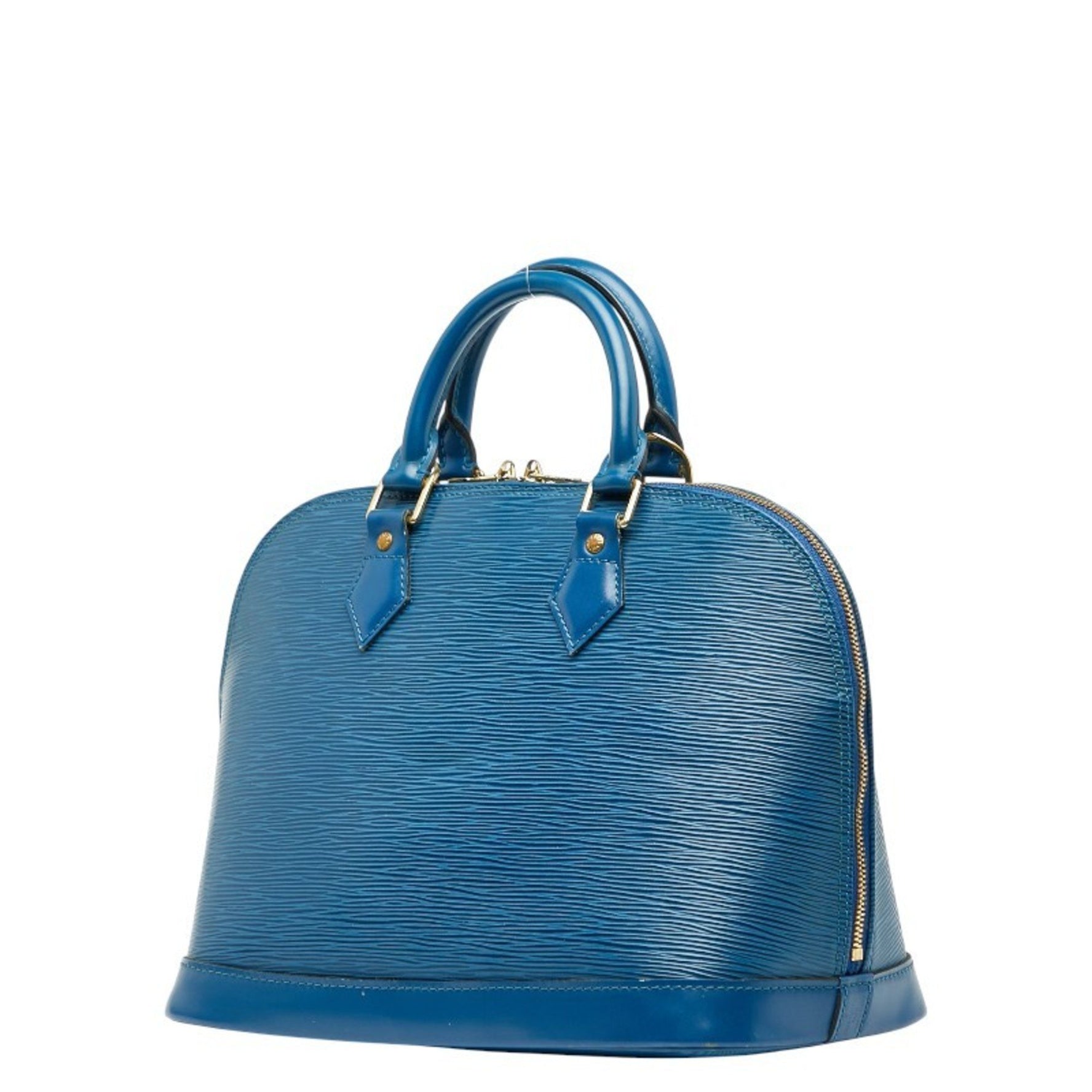Louis Vuitton Epi Alma Handbag Toledo Blue Leather LOUIS VUITTON