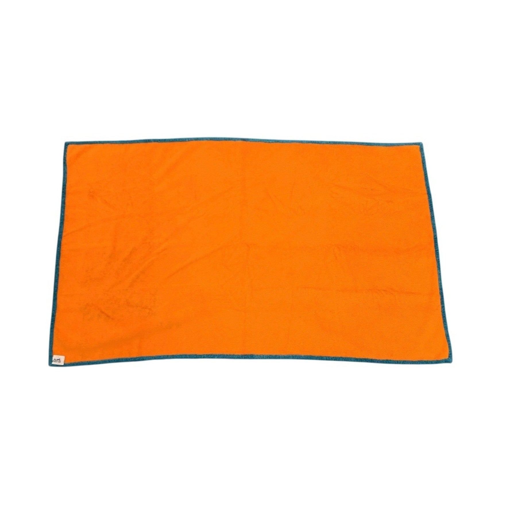 HERMES Leopard Print Mint Green Cotton Beach Towel Blanket