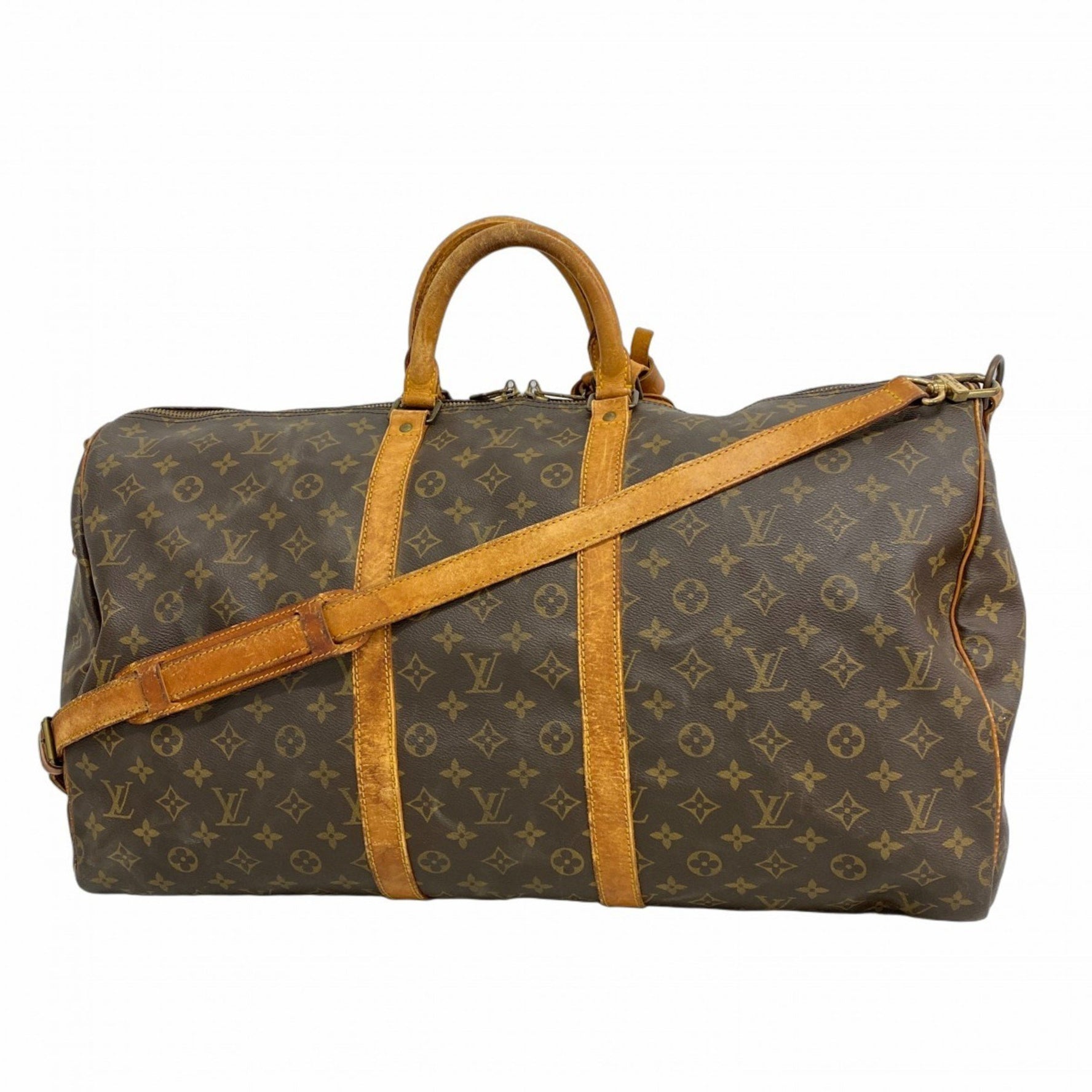 Louis Vuitton Monogram Keepall Bandouliere 55 Boston Bag Men's/Women's