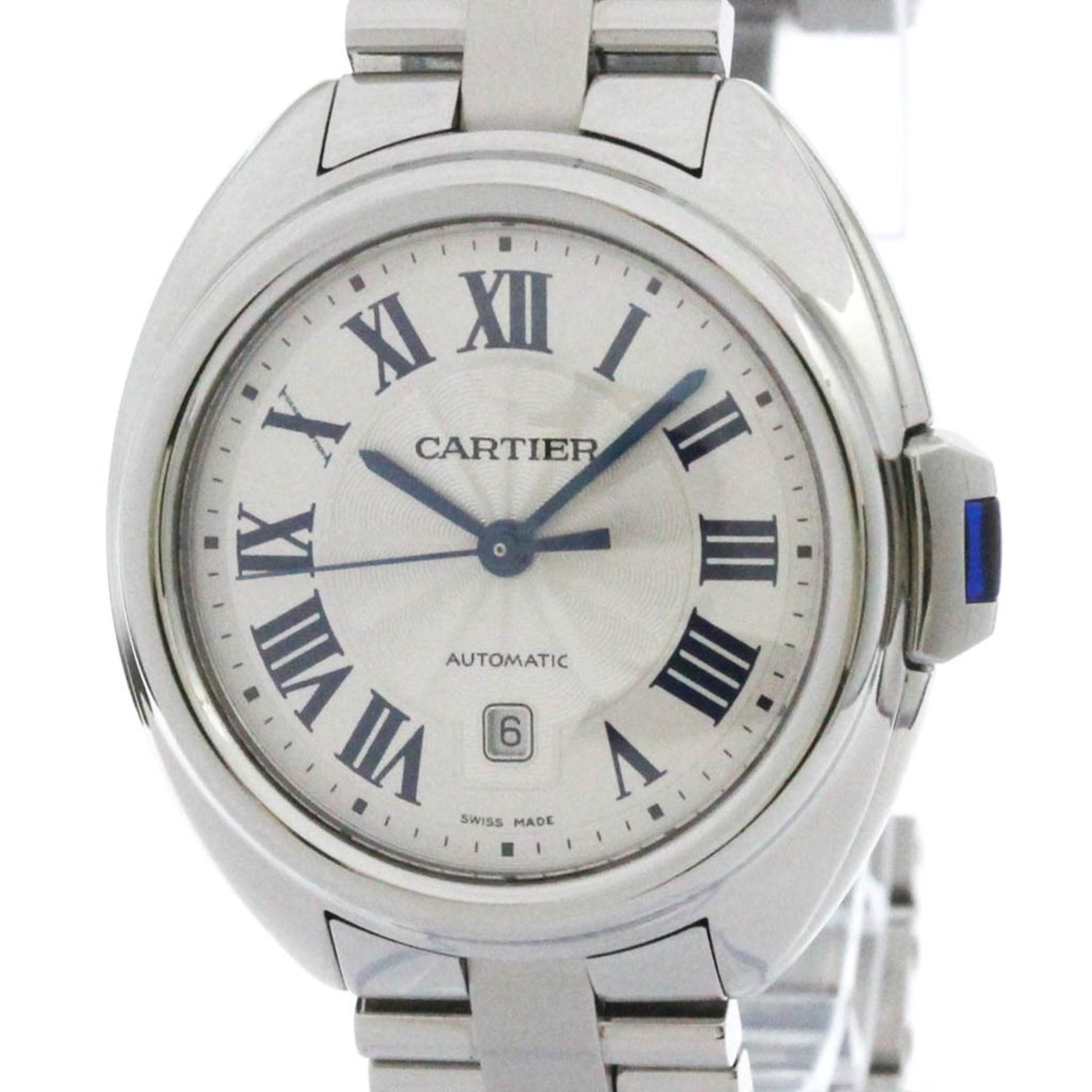 CARTIER Clé De Steel Automatic Ladies Watch Polished