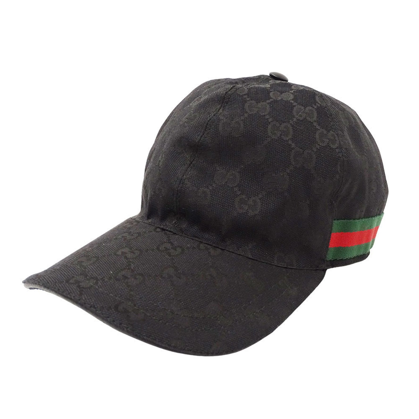 Gucci GG Canvas Baseball Cap with Web Stripe, Size L .