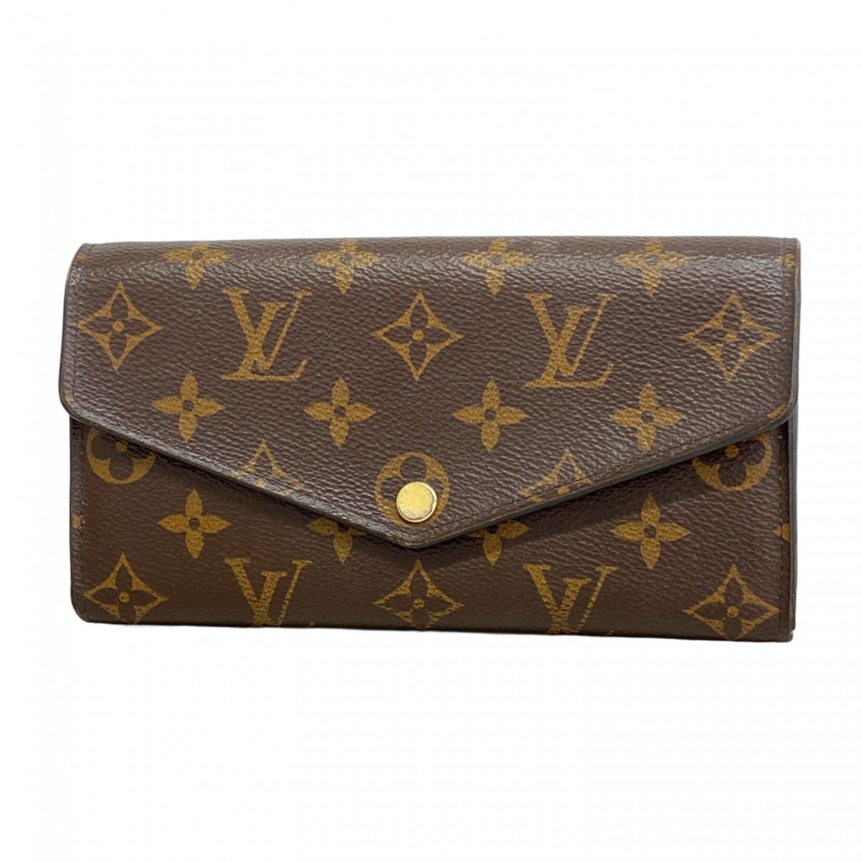 Louis Vuitton Monogram Portefeuille Sarah Long Wallet Rose Ballerine