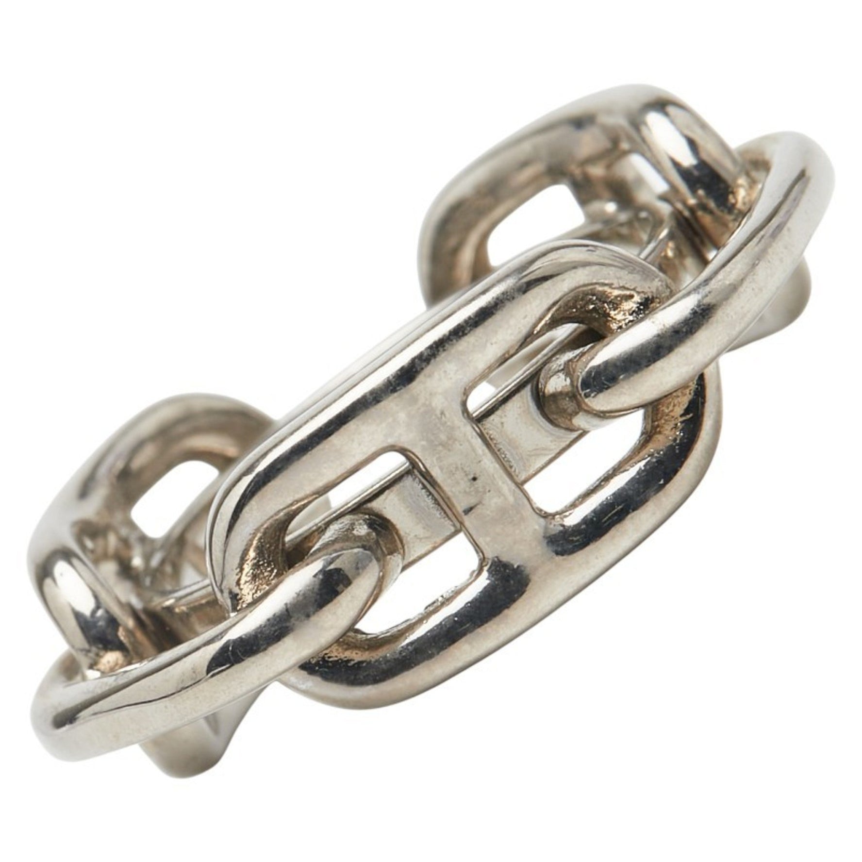 Hermes Chaine d'Ancre scarf ring metal