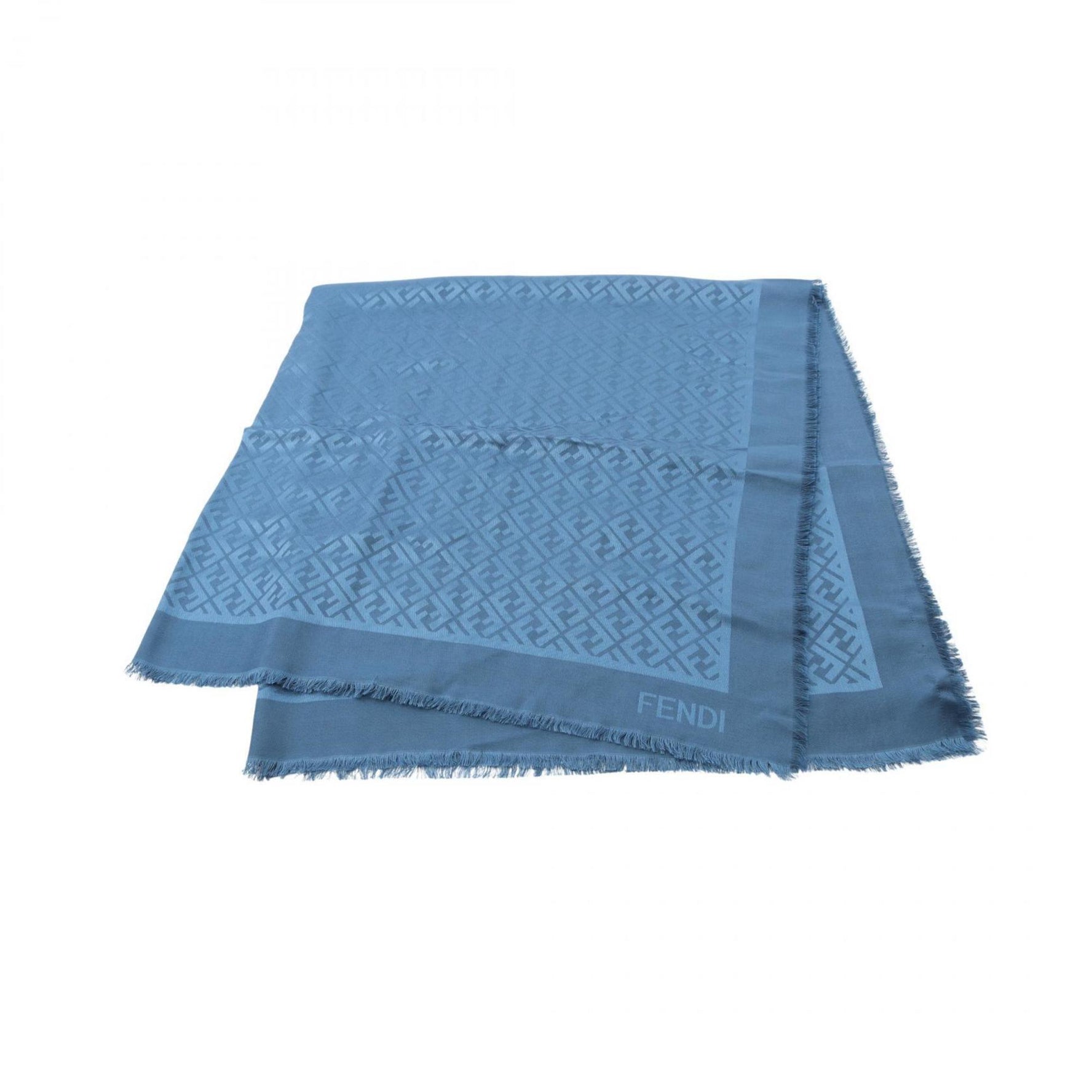 Fendi Zucca Scarf/Shawl, Silk and Wool