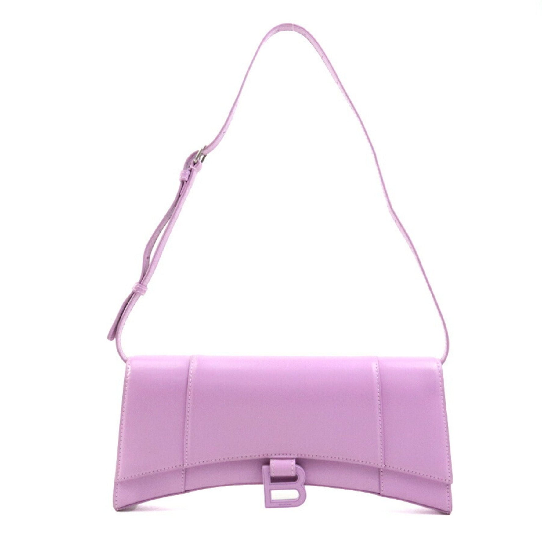 BALENCIAGA shoulder bag Hourglass leather pink purple women's h31148g