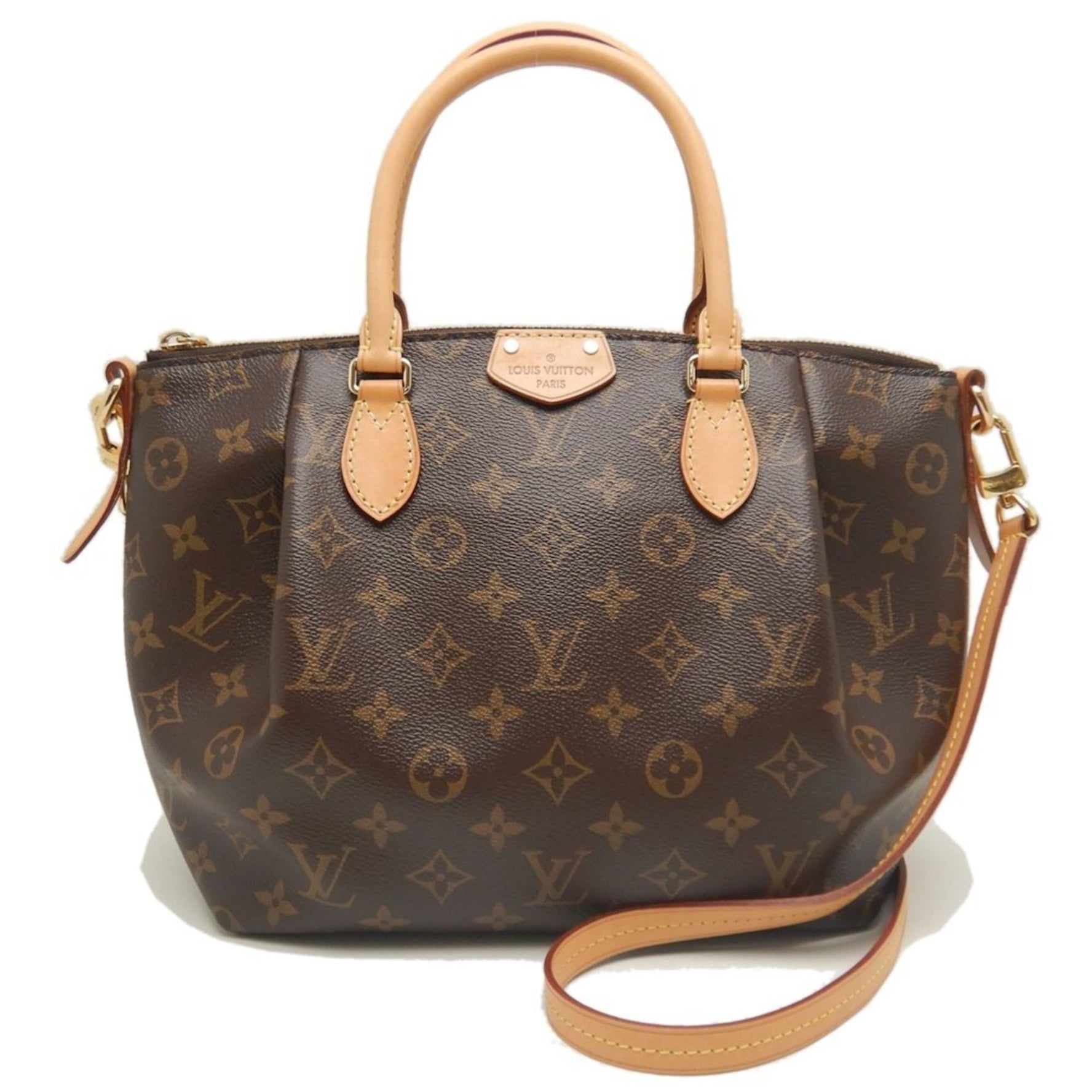 LOUIS VUITTON Monogram Turen PM Handbag Brown