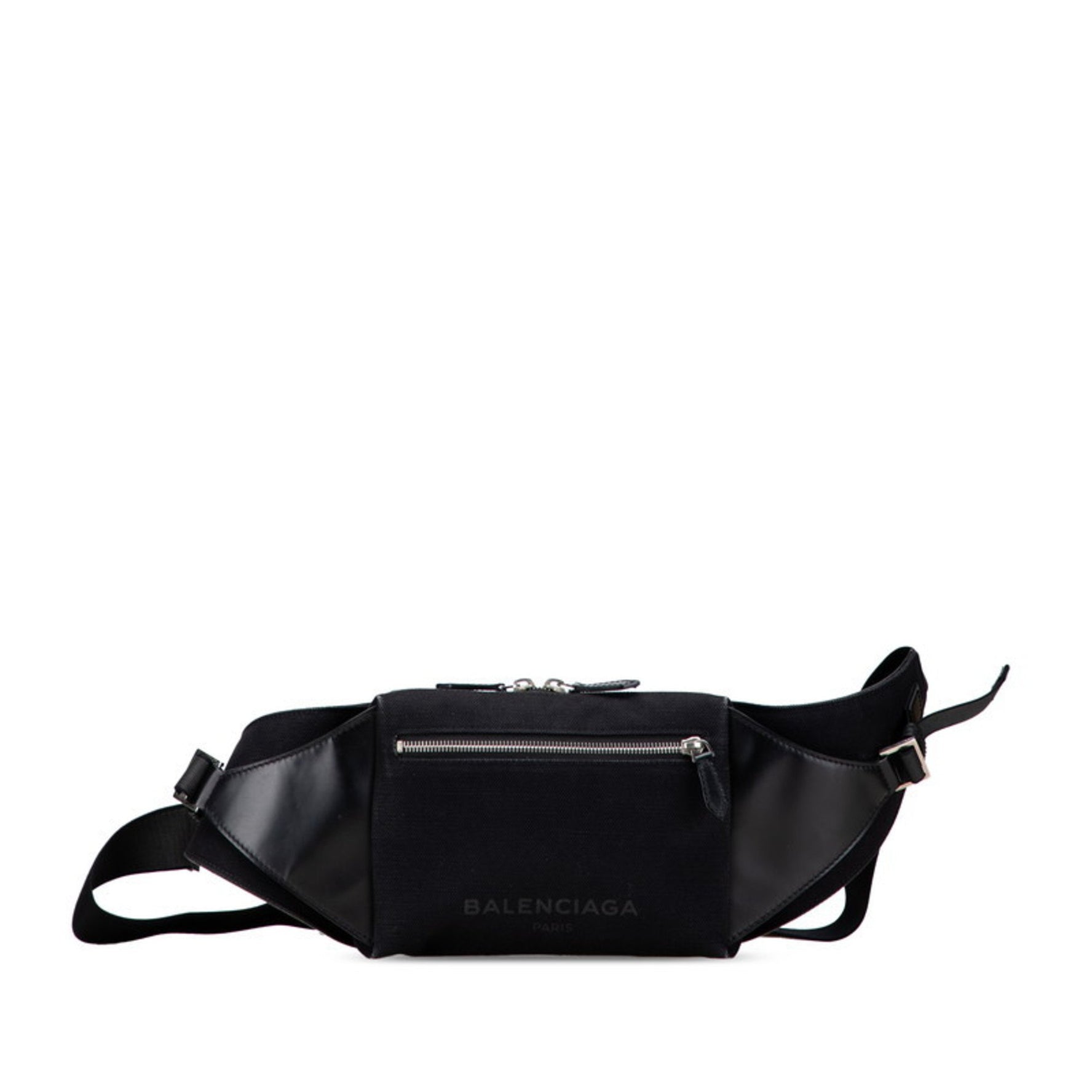 Balenciaga Logo Waist Bag/Body Bag Canvas and Leather