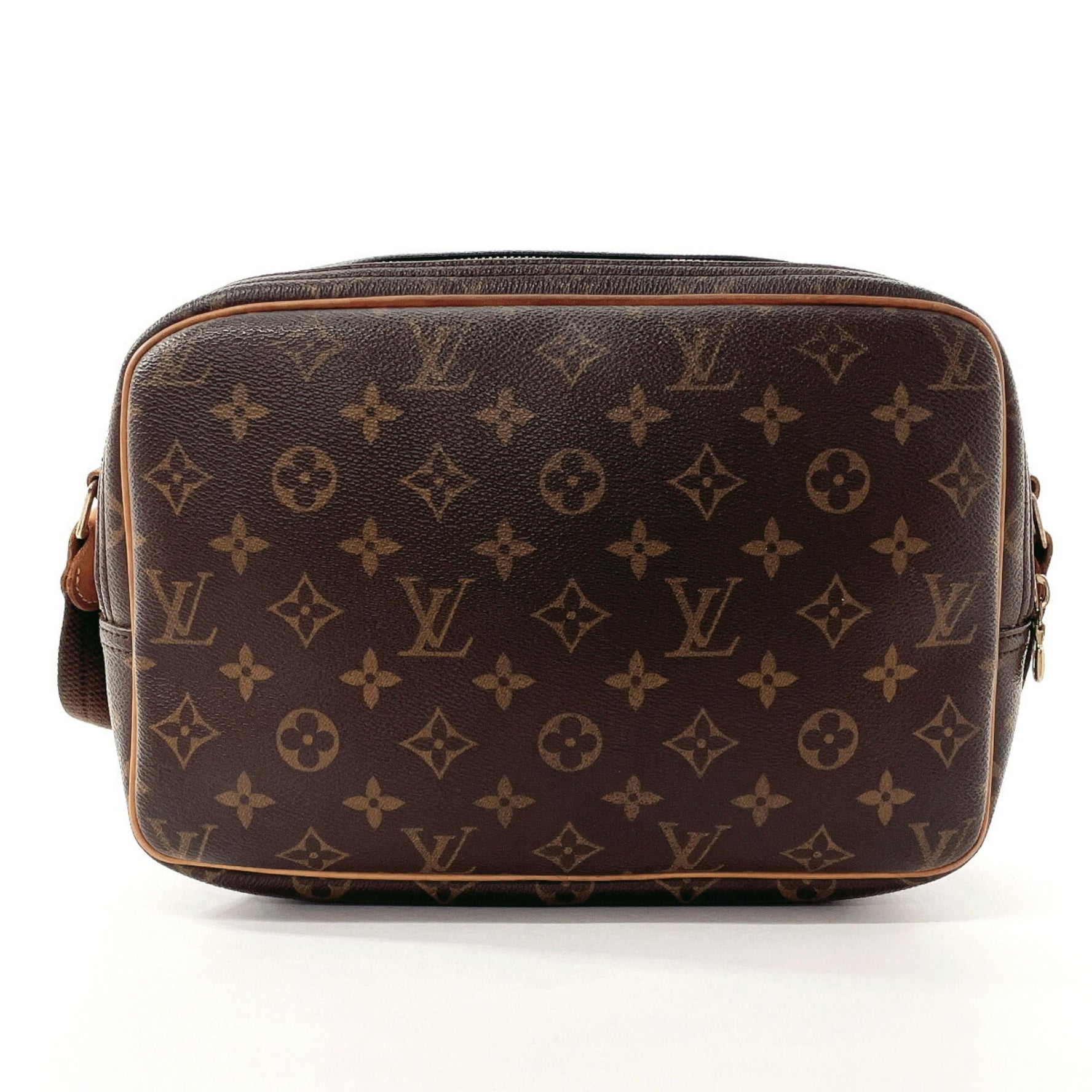 Louis Vuitton Reporter PM Shoulder Bag Monogram Canvas Brown Unisex