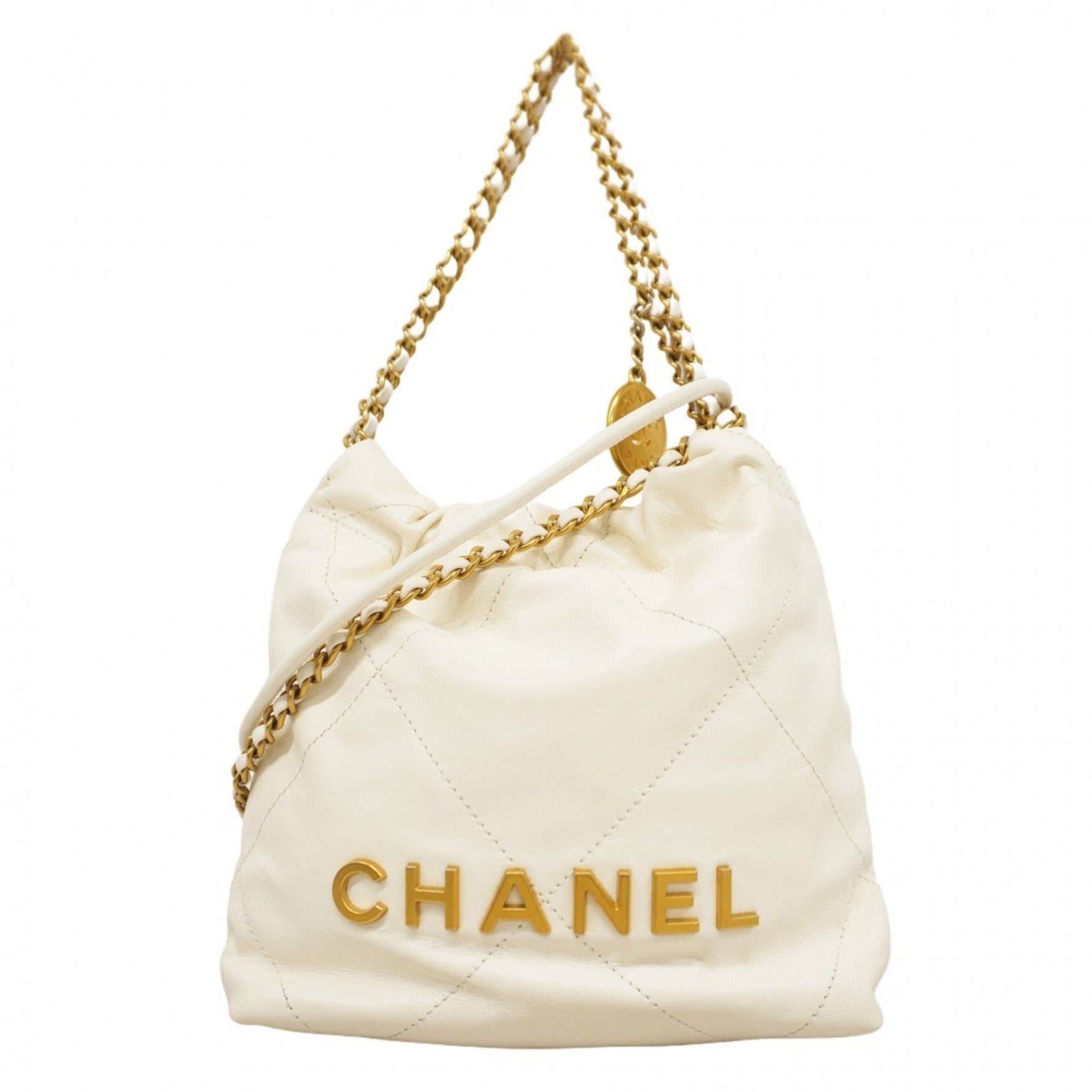Chanel Shoulder Bag Chain 22 Leather